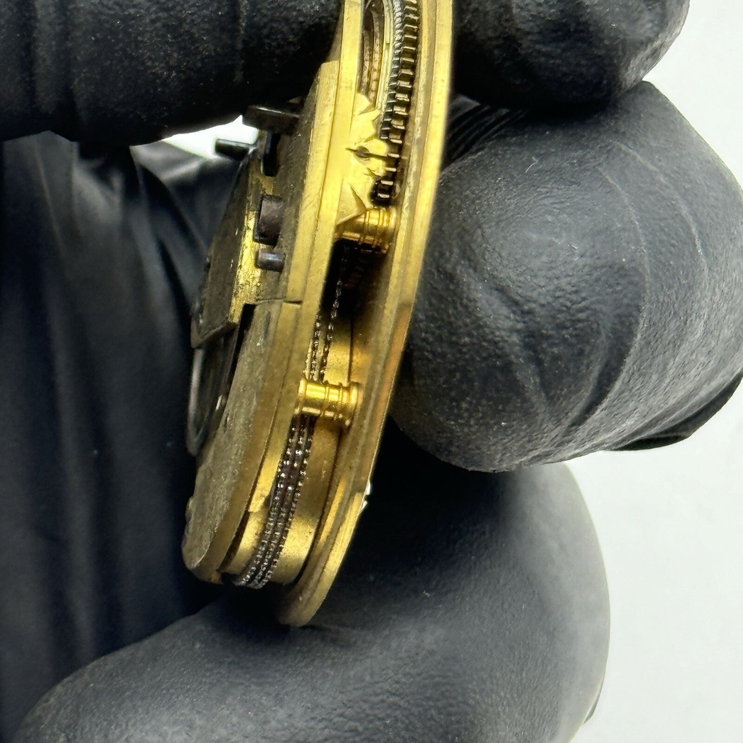 42.9mm Unidentified J.D 16 Fusee Pocket Watch Movement FOR PARTS Restoration