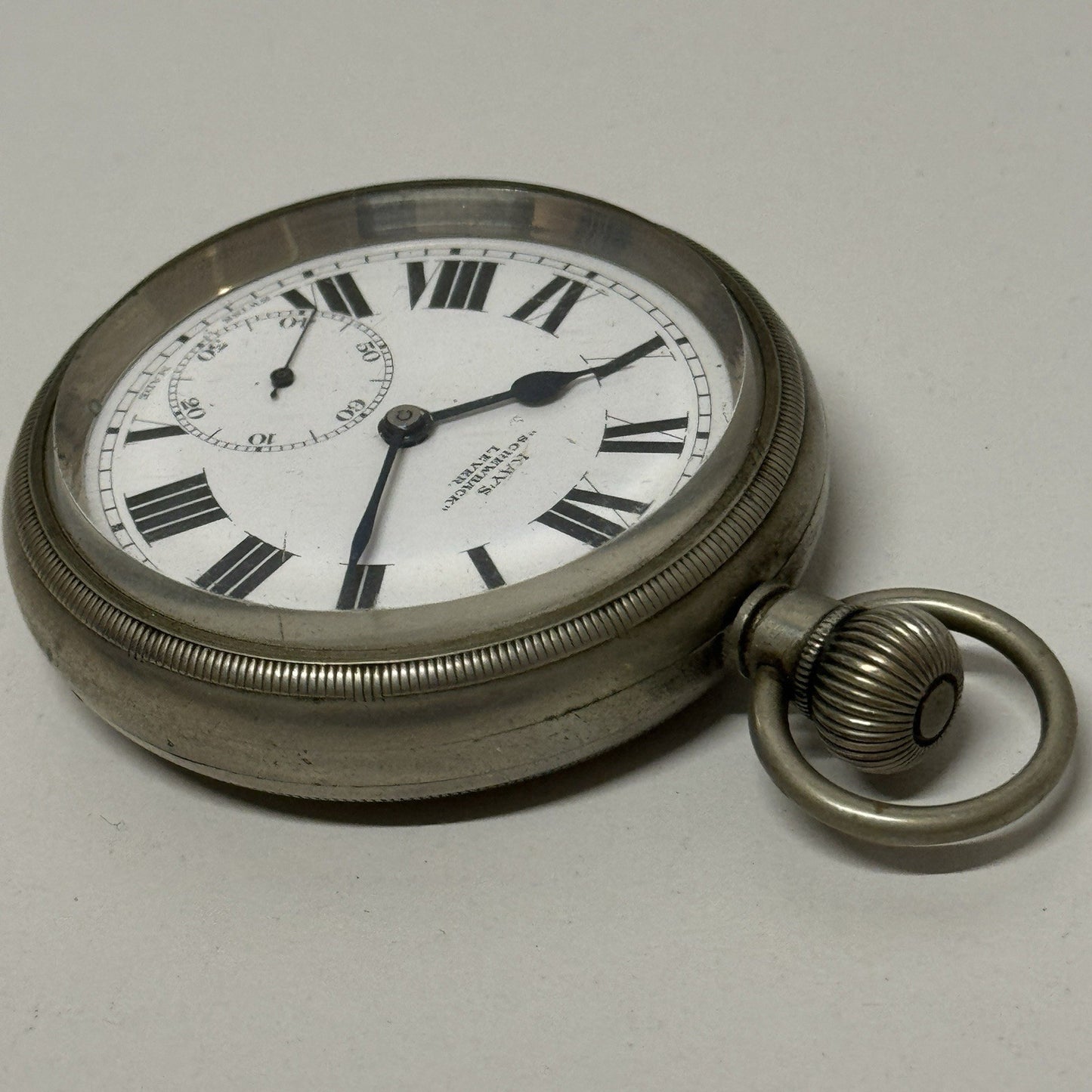 54mm Antique Kay’s Screwback Lever Open Face Quality Pocket Watch TO RESTORE