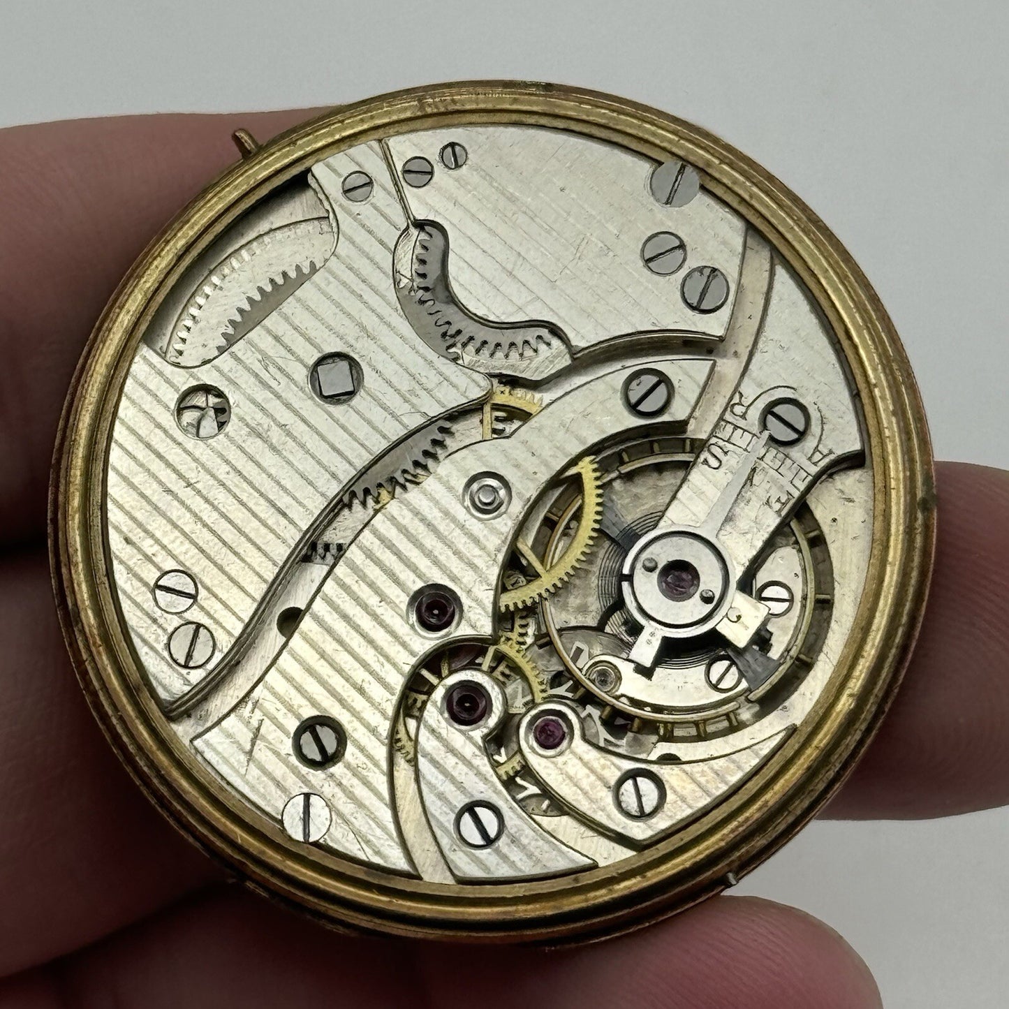 43.1mm Unidentified High Quality Balance Pocket Watch Movement FOR PARTS Repair