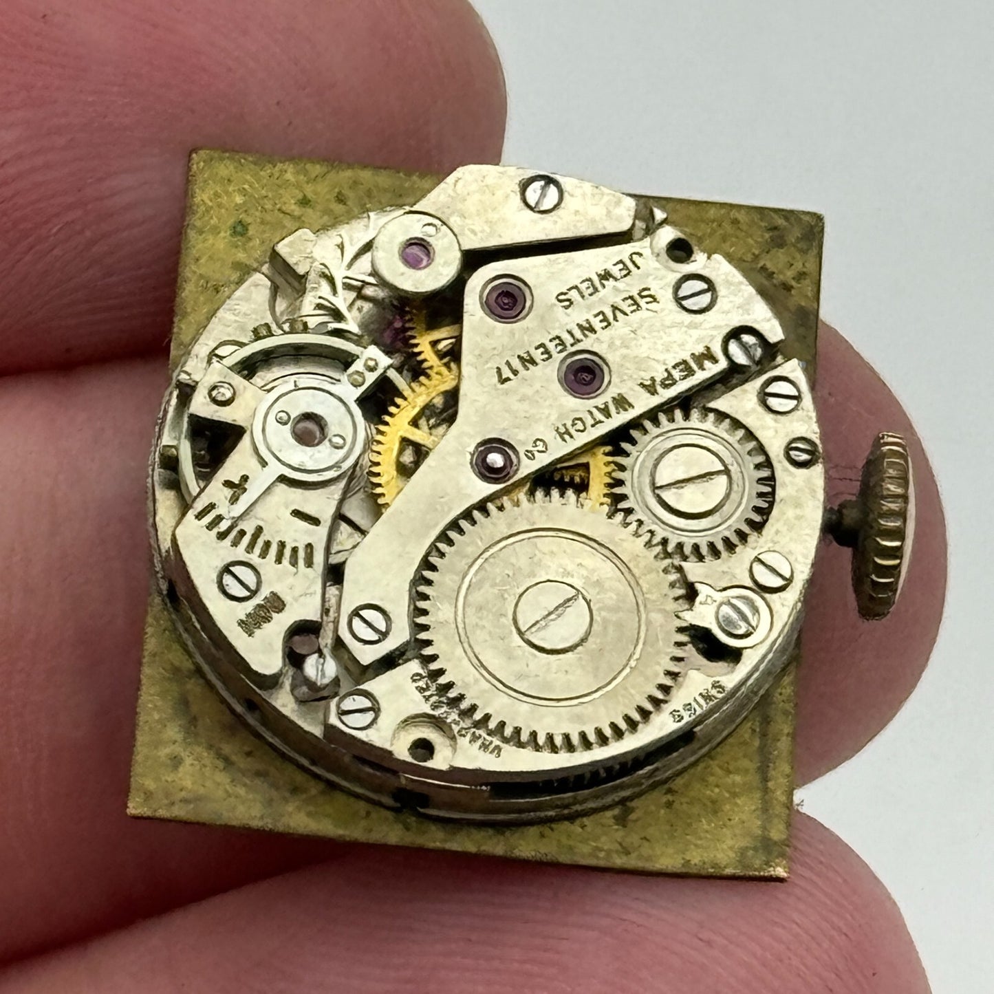 19.7mm Chalet AS 970 A Schild Manual Wind Watch Movement Swiss Vintage PARTS