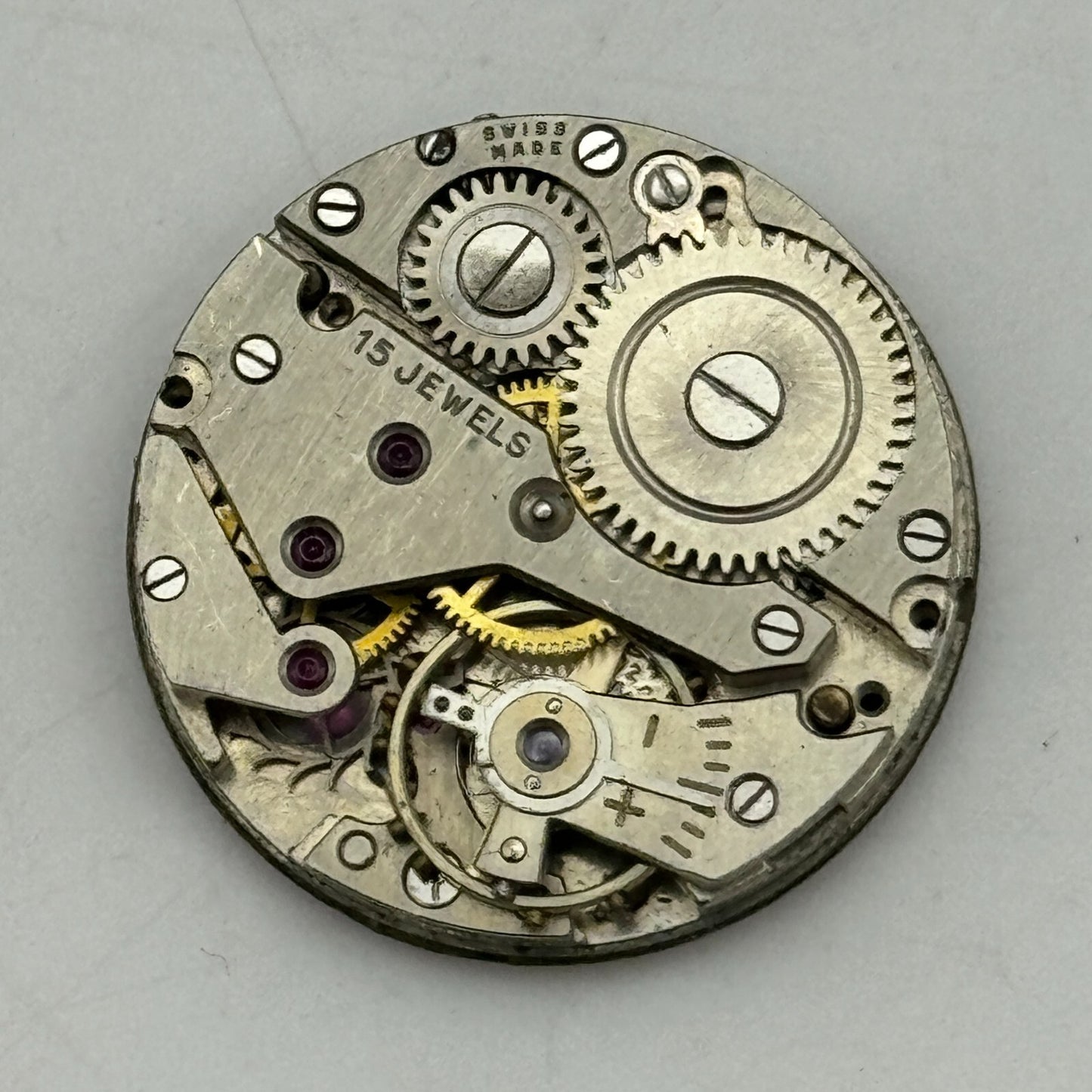 23.6mm Avia AS 1002 984 Balance Ok Watch Movement Swiss Vintage PARTS SPARES