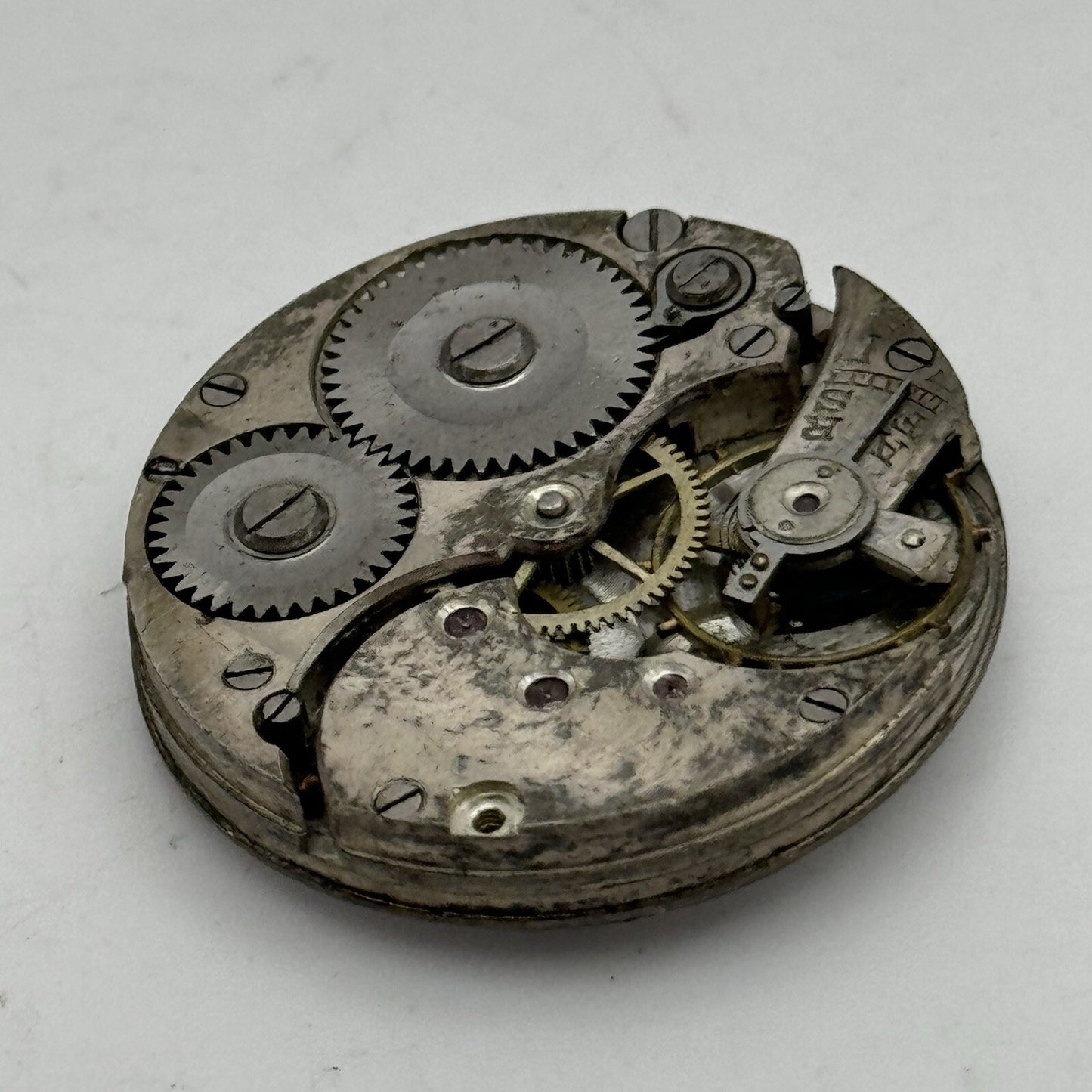 32.6mm Men’s Large Military Trench Watch Movement Swiss Made PARTS REPAIR