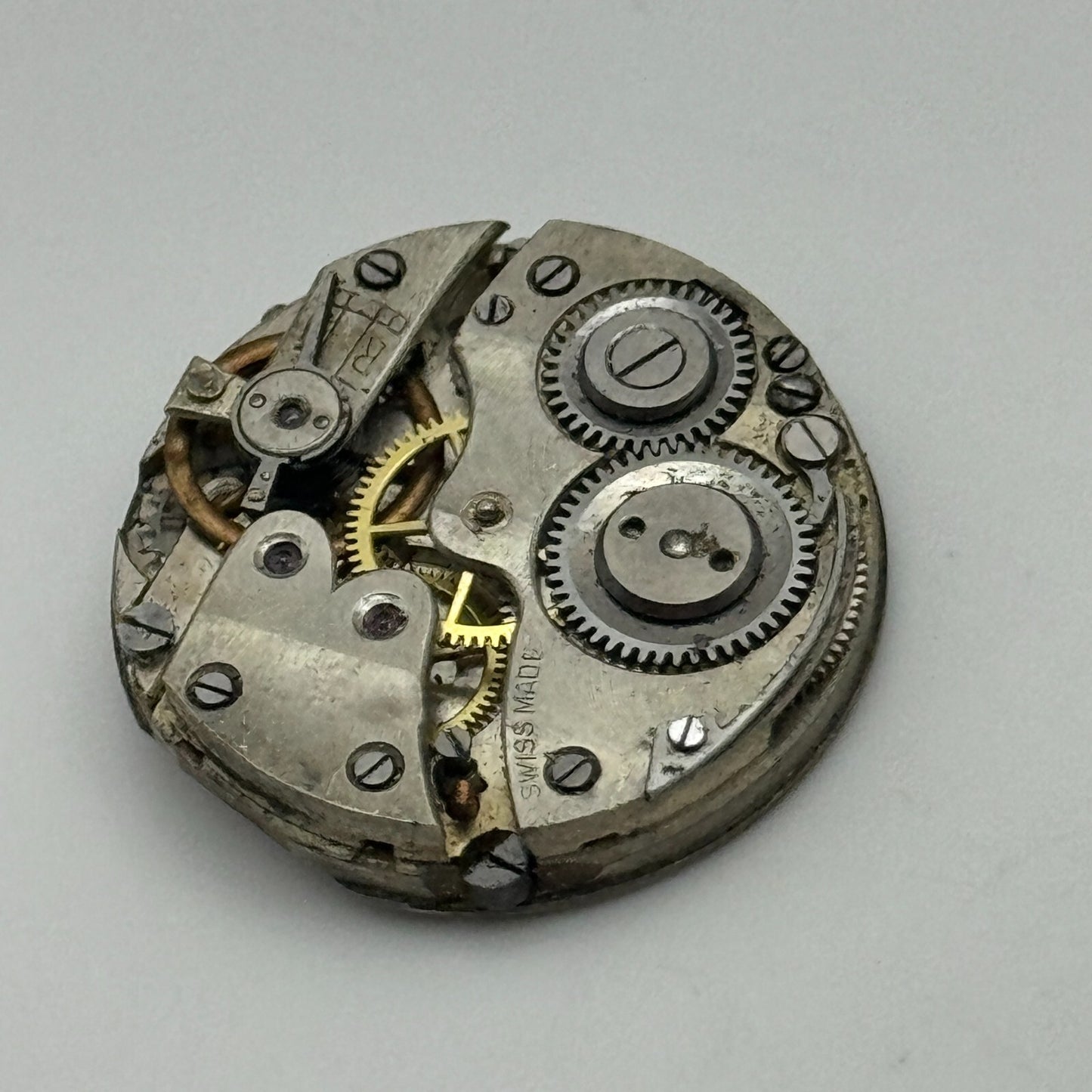 24.5mm Antique Cylinder Escapement Swiss Trench Watch Movement Manual Wind PARTS