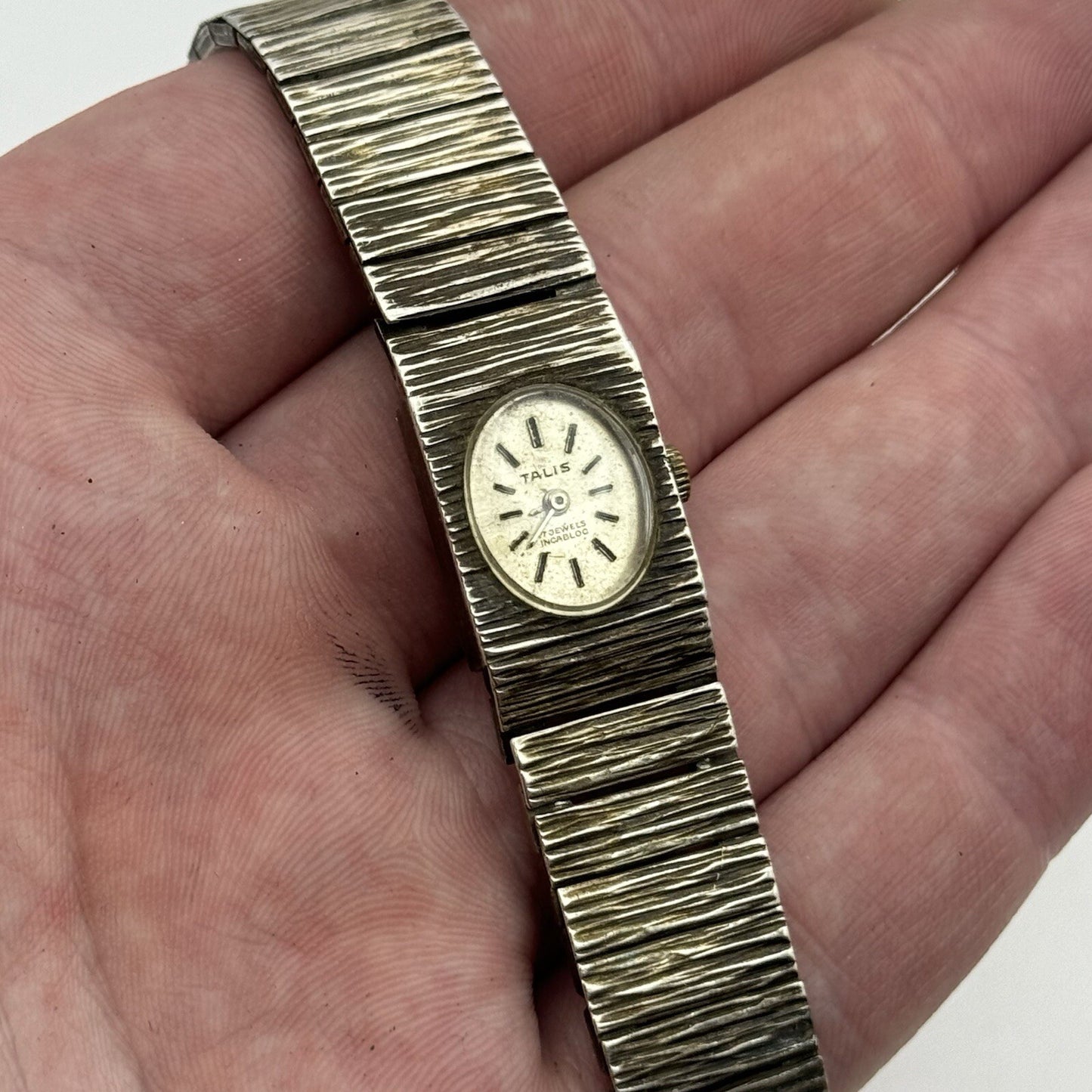 15mm Ladies Manual Wind Talis 925 Sterling Silver Watch NON WORKING