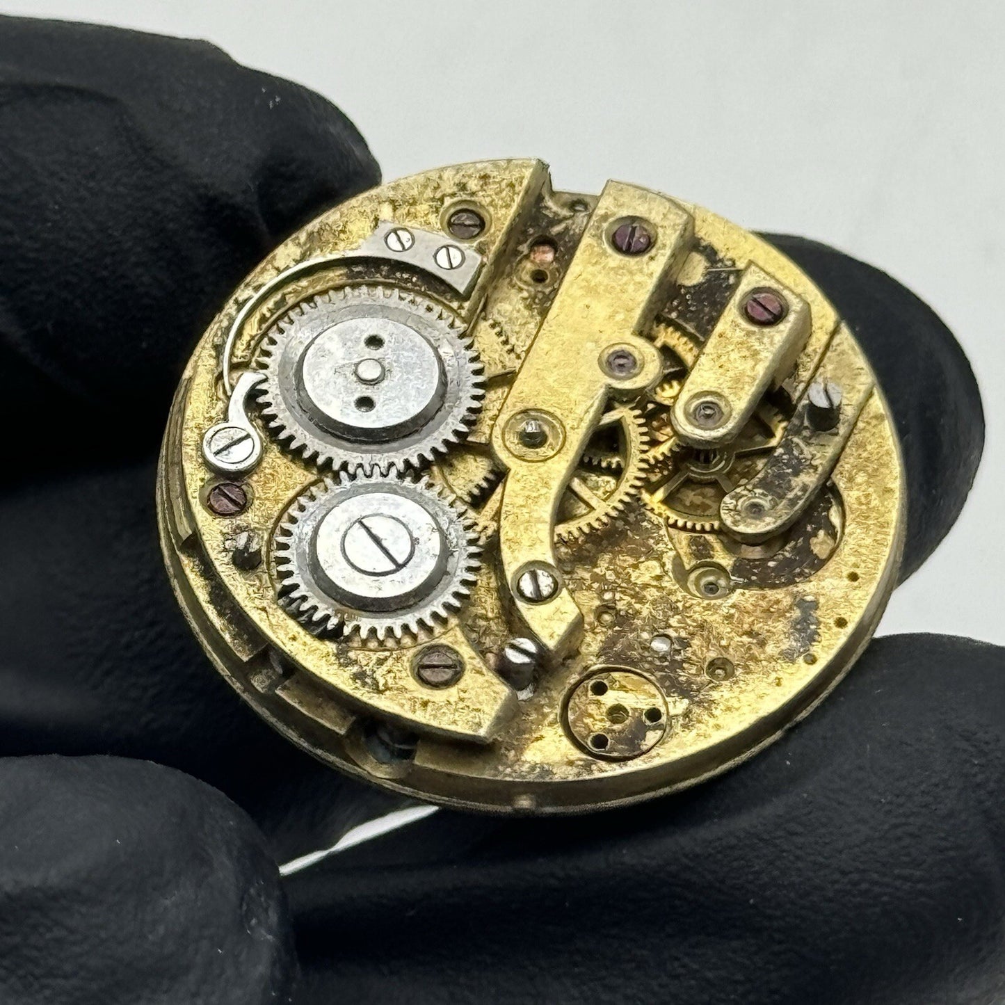 28.8mm Beautiful Patterned Dial Cylinder Pocket Watch Movement For Parts Repair