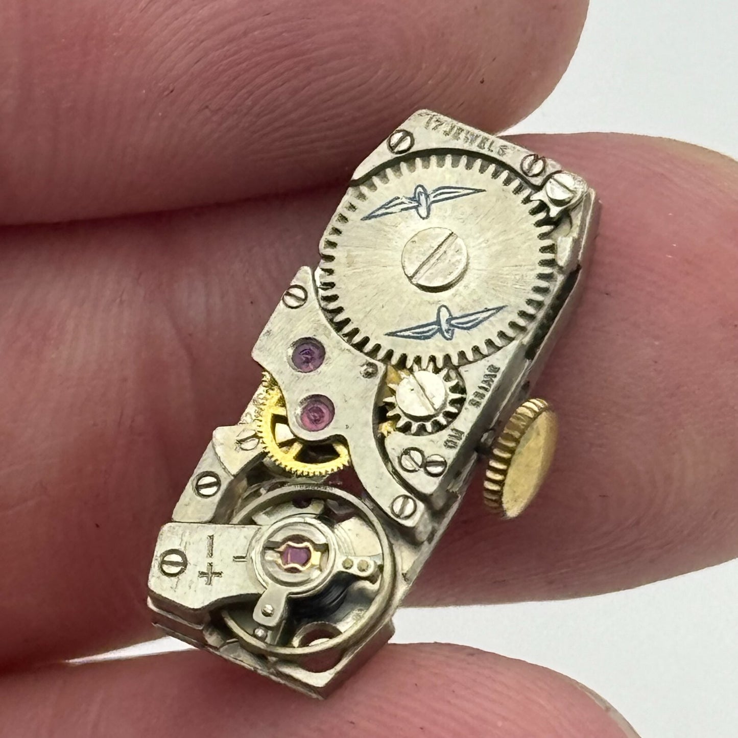 9mm Ladies Rotary FHF 59-21 Manual Wind 17 Jewels Swiss Watch Movement PARTS