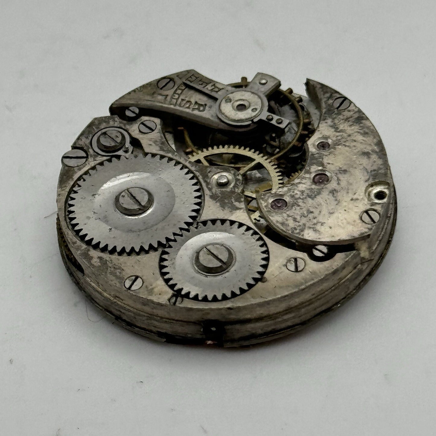 32.6mm Men’s Large Military Trench Watch Movement Swiss Made PARTS REPAIR