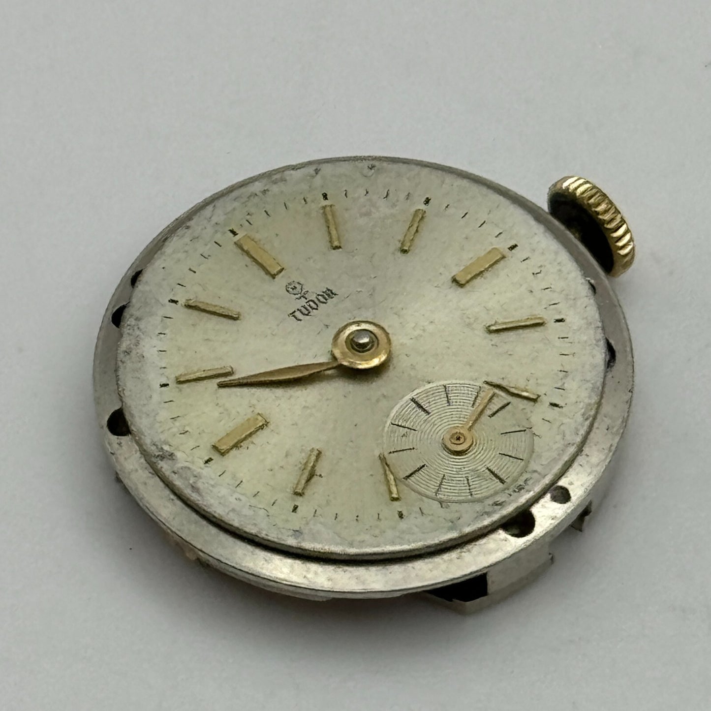 19.6mm Tudor Cal 2325 & 4.2mm Rolex Crown Manual Wind Swiss Watch Movement PARTS