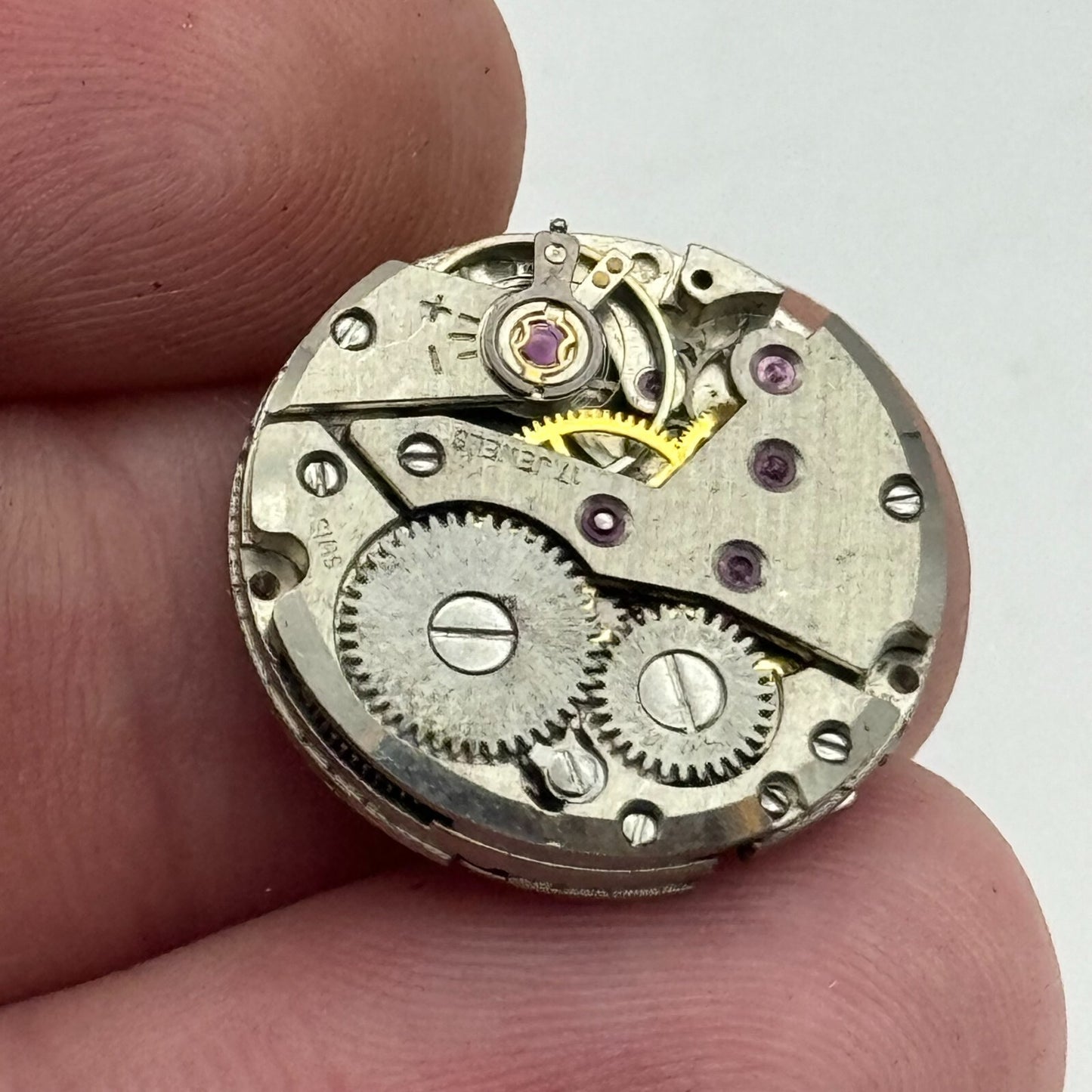19.6mm Everite Unitas UT 6365N Balance Ok Manual Wind Watch Movement PART REPAIR