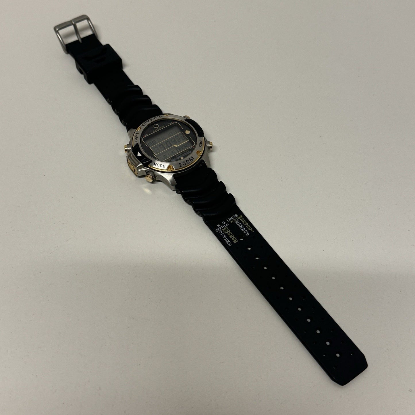 46mm Citizen Promaster Hyper Aqualand D203-089821 Digital Watch Runs To Repair