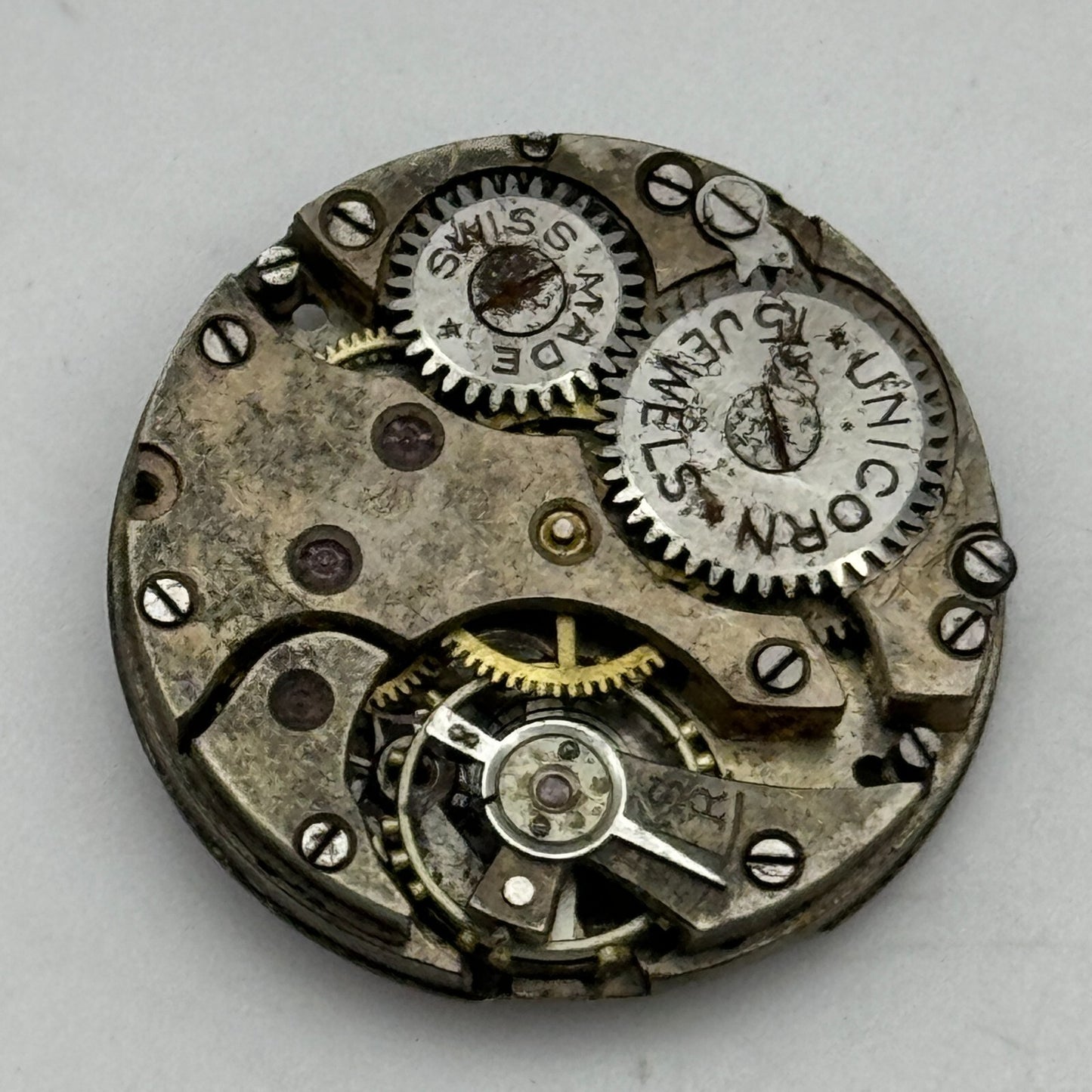 23.6mm Rolex Unicorn 15 Jewels Manual Wind Swiss Watch Movement PARTS SPARES