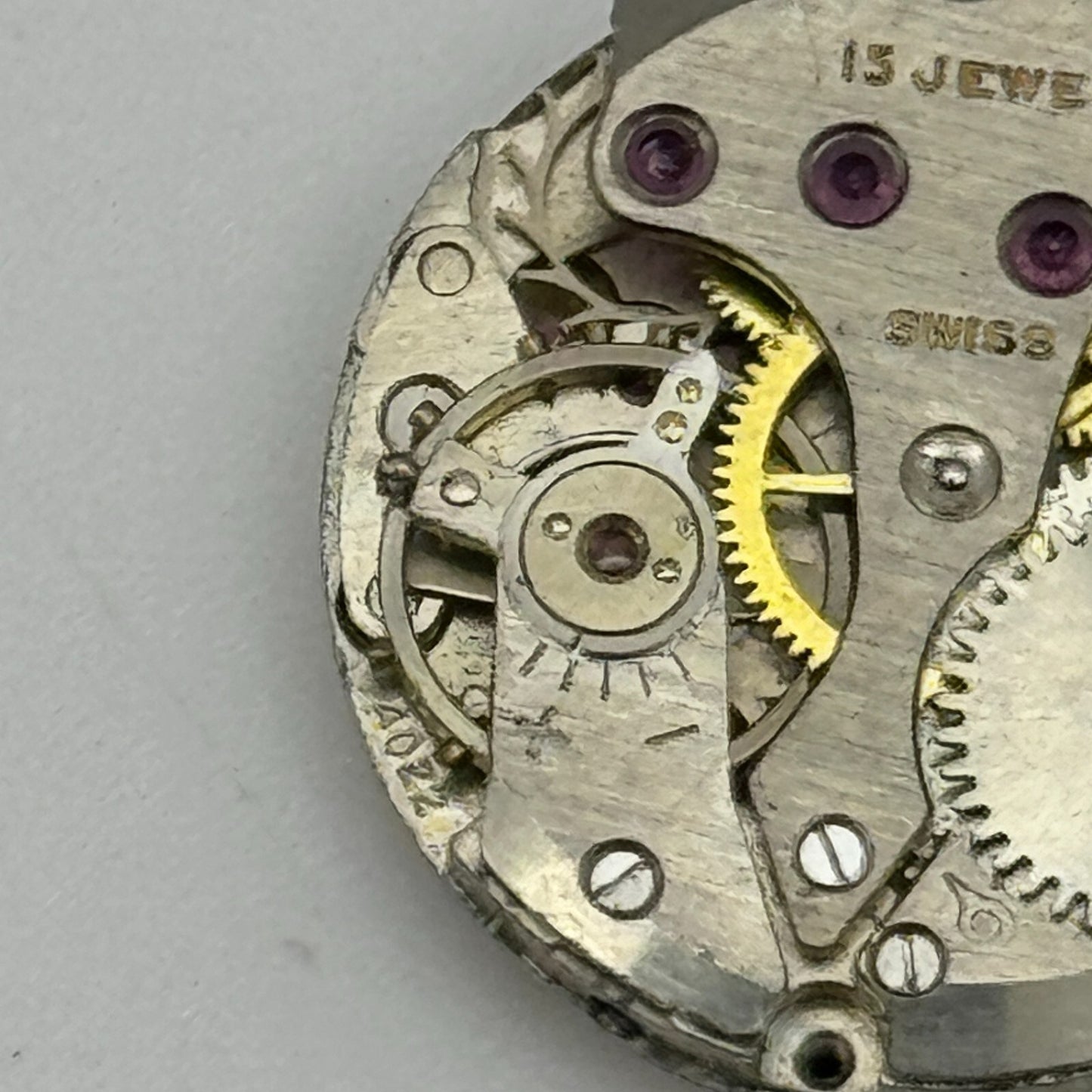 17.4mm Prefect Felsa F 4022 Manual Wind Watch Movement Swiss Vintage PARTS SPARE