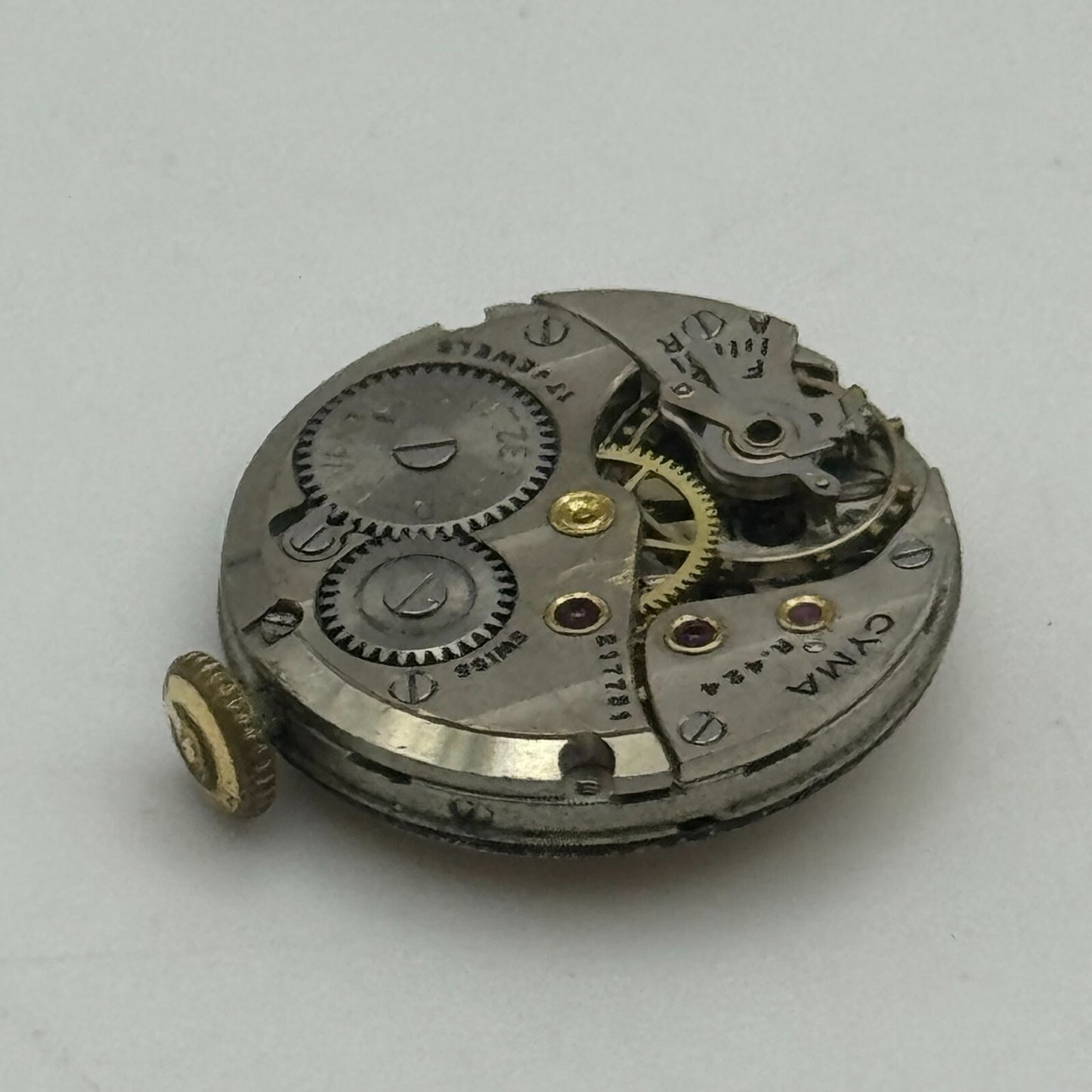 19.7mm Cyma R.424 Sub Seconds Manual Wind Watch Movement Swiss Vintage PARTS