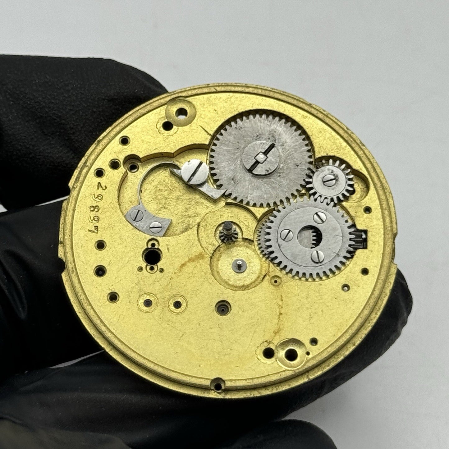 43.7mm Unidentified Partial Pocket Watch Movement FOR PARTS Restoration