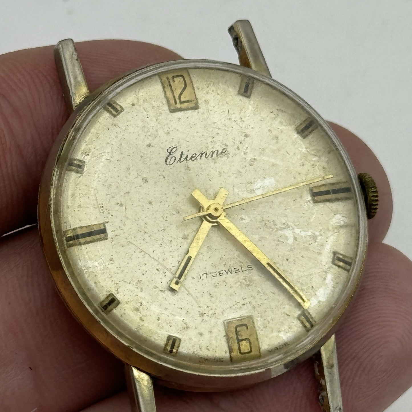 34mm Men’s Manual Wind Etienne RE Cal 1513 Date Dial Watch - RESTORATION