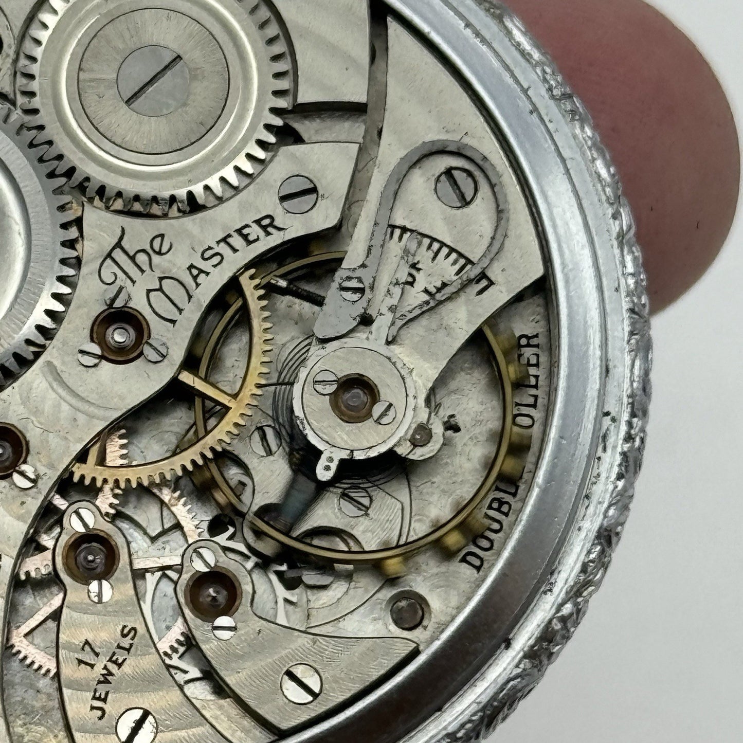 12S Illinois The Master Double Roller Grade 405 Model 3 Pocket Watch TO RESTORE