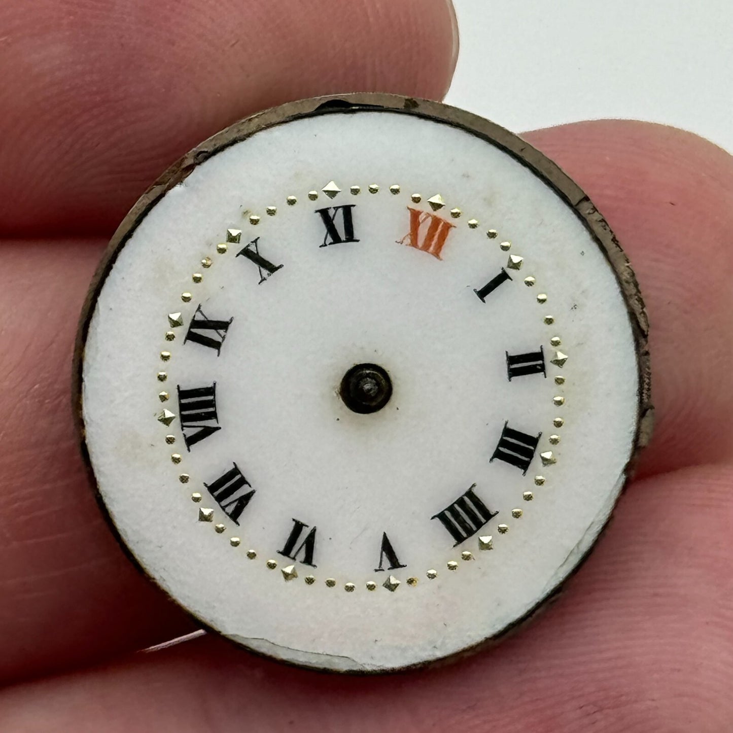 23.6mm Unidentified Cylinder Escapement Trench Watch Movement Manual Wind PARTS