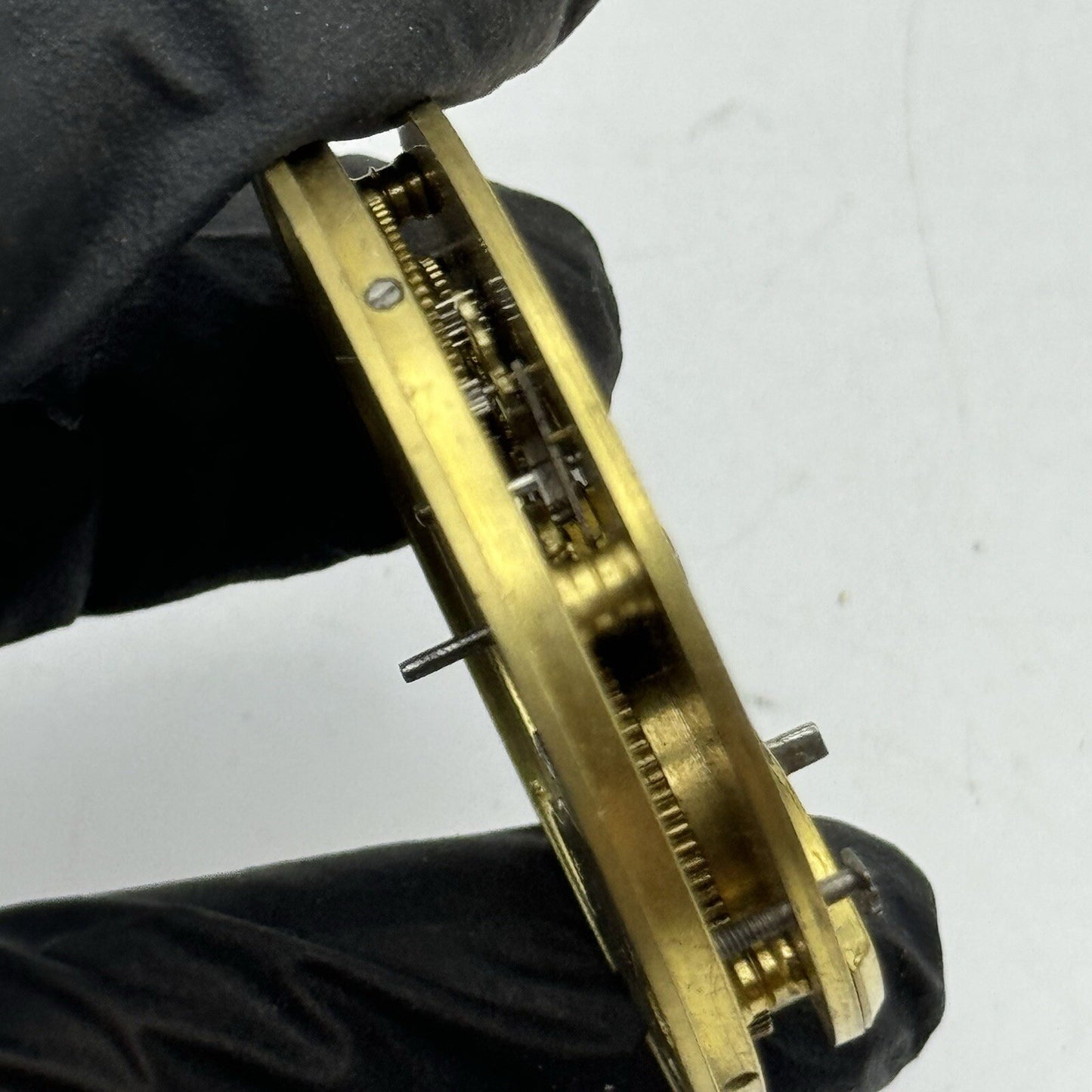 45.8mm Warranted English Lever Pocket Watch Movement FOR PARTS Restoration