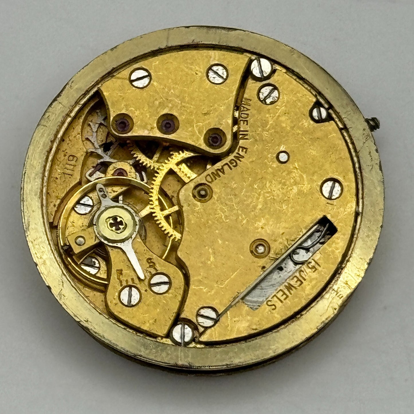 30.5mm Mens Smiths De Luxe Cal 6111 Shockproof Manual Wind Watch Movement PARTS