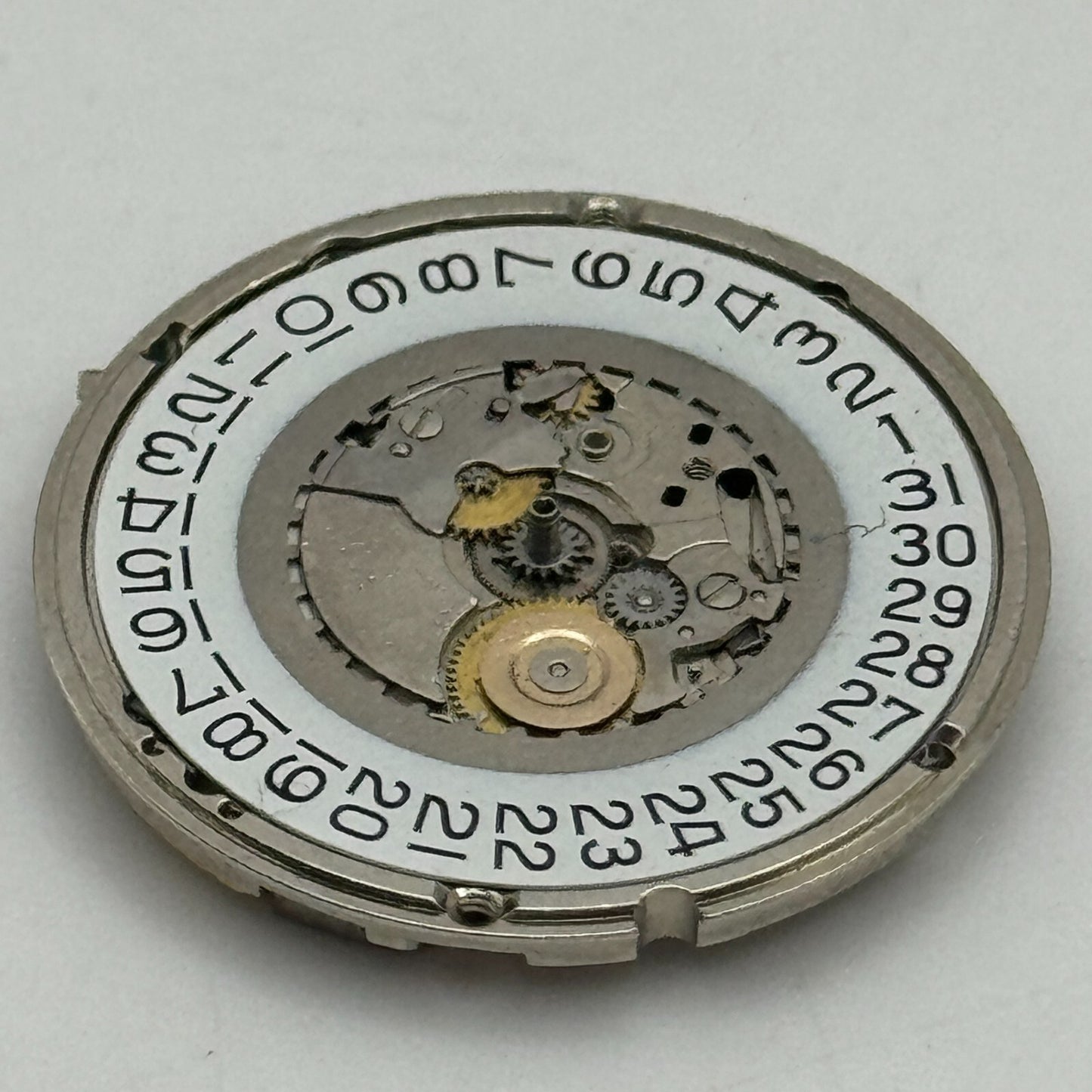 23.8mm ETA 555.411 Swiss 5 Jewels Quartz Partial Watch Movement Vintage PARTS