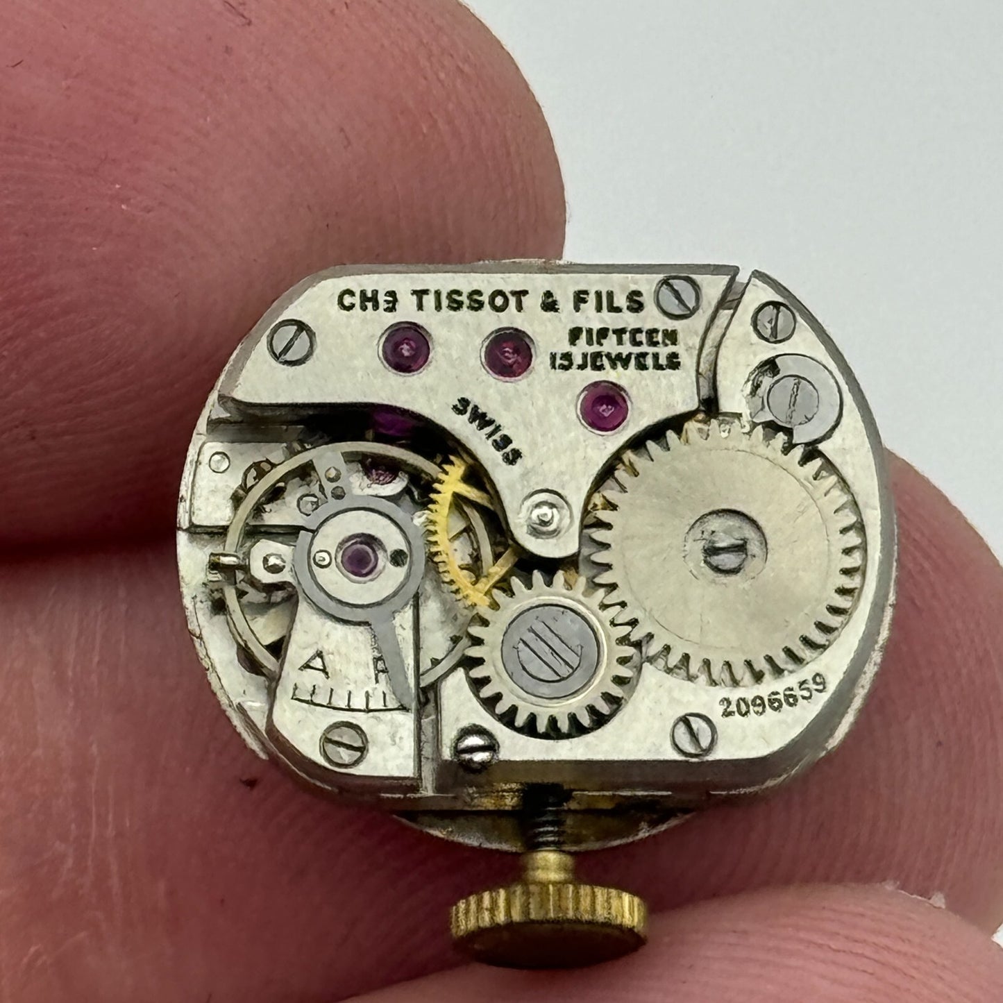 13.5mm Tissot 13.6 Swiss 15 Jewels Manual Wind Ladies Watch Movement PARTS