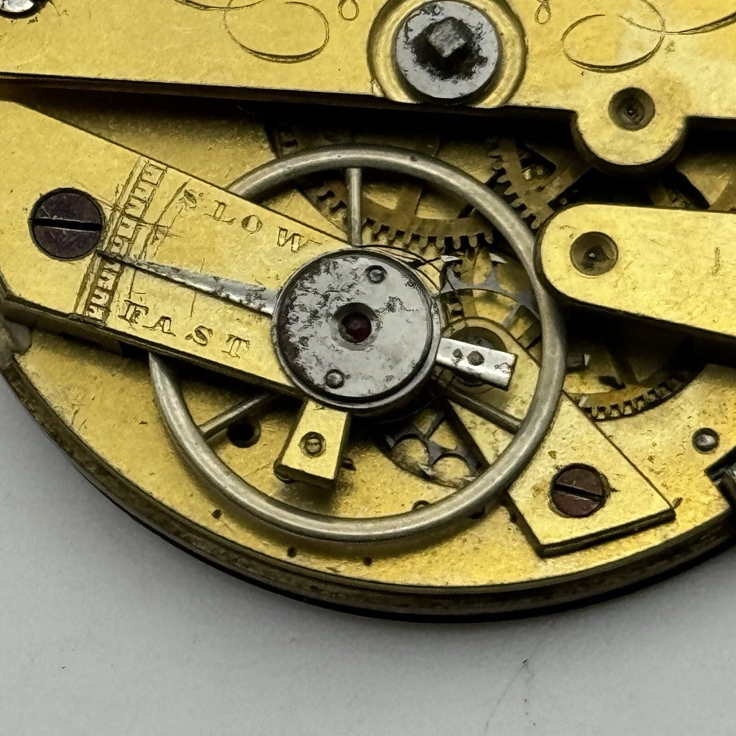 Robert Roskell Liverpool Cylinder Escapement Four Holes Pocket Watch Movement