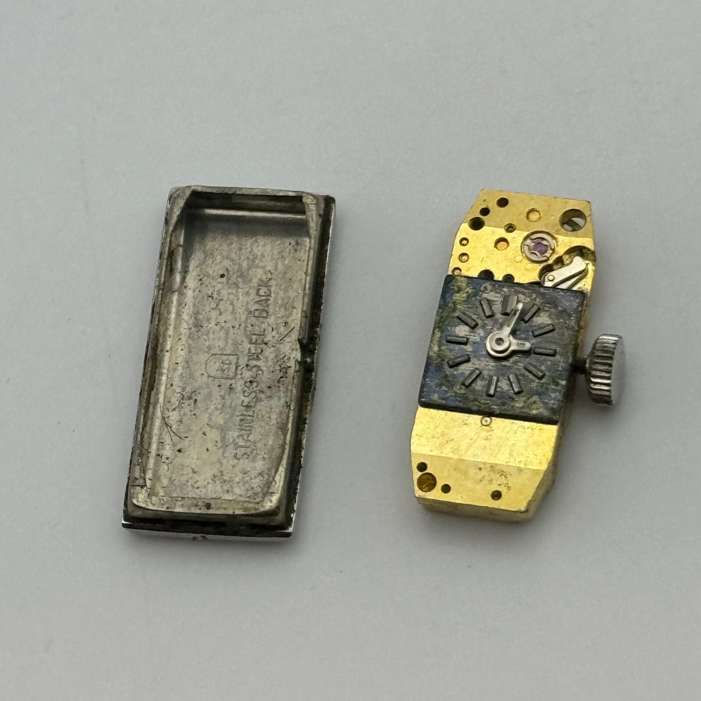 9mm Rotary Ladies FHF 59-21 Manual Wind Swiss Watch Movement Vintage FOR PARTS