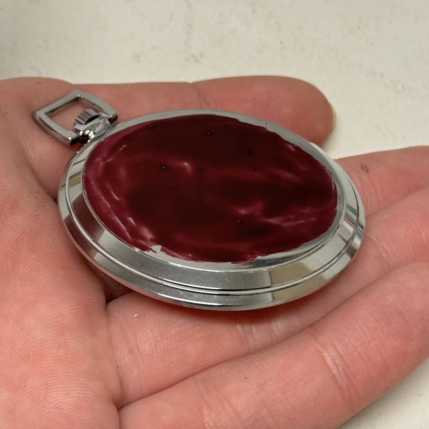 49mm Vintage NEW OLD STOCK Rite - Tyme Open Face Subdial Pocket Watch TO SERVICE