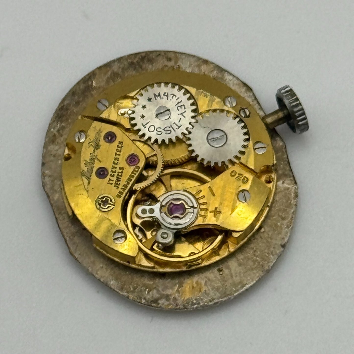 17.4mm Running Mathey Tissot 070 Manual Wind Swiss Quality Watch Movement PARTS