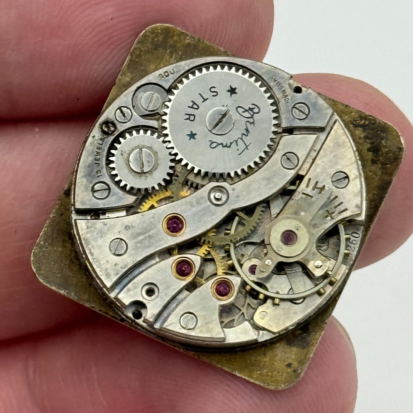 23.6mm Bentima ETA 1260 Manual Wind 15 Jewels Watch Movement Swiss Vintage PARTS
