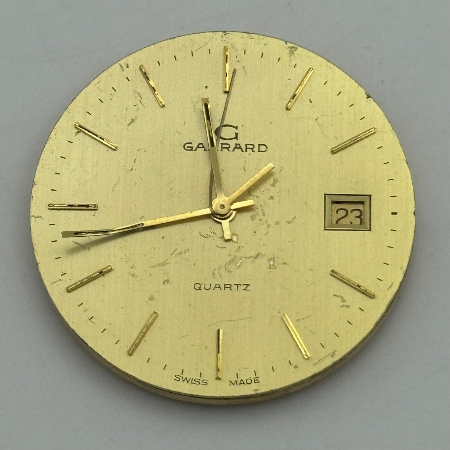31.5mm Men’s Garrard ETA 555.115 Quartz Watch Movement Vintage UNTESTED PARTS