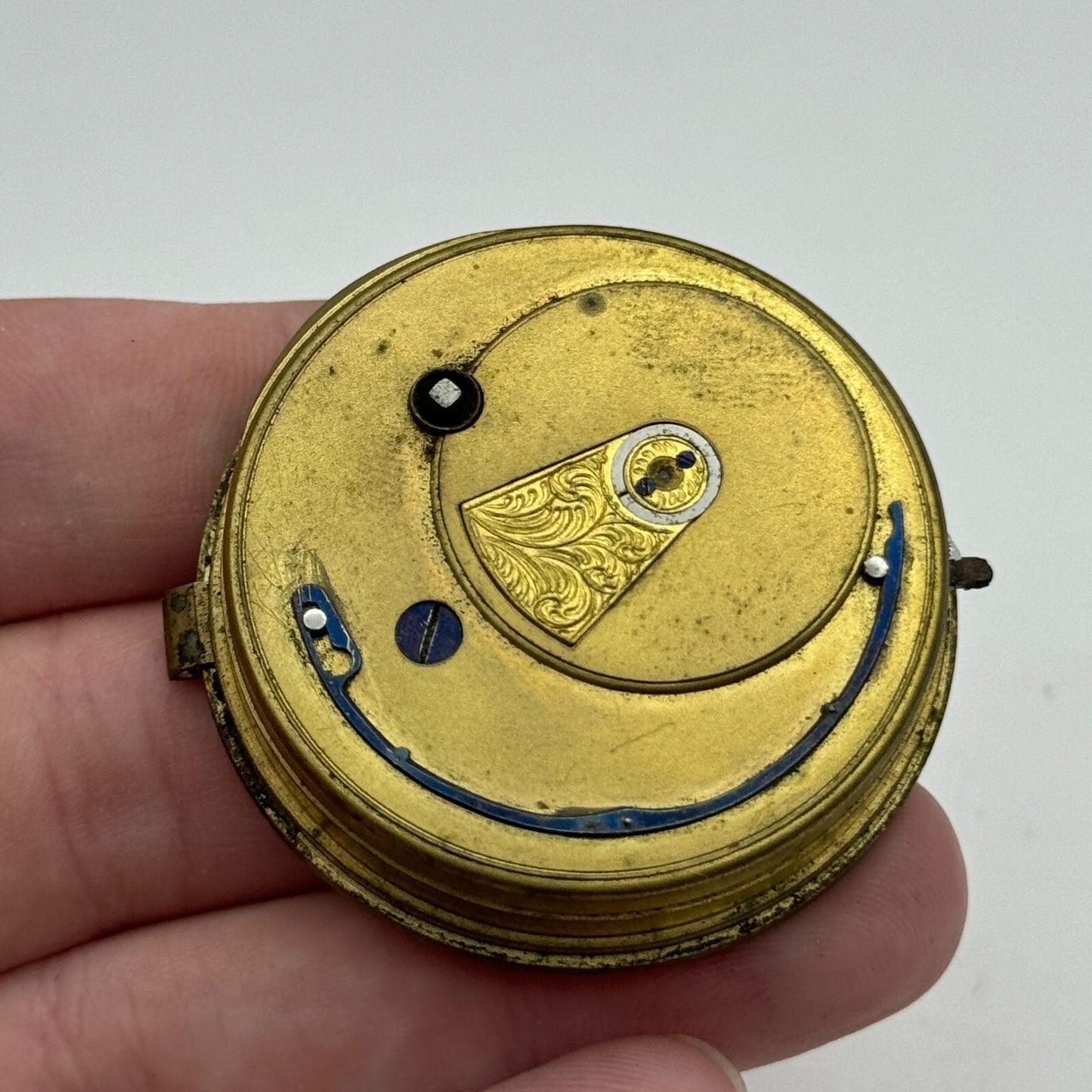 44.6mm Antique J G Graves Sheffield English Express Lever Pocket Watch Movement