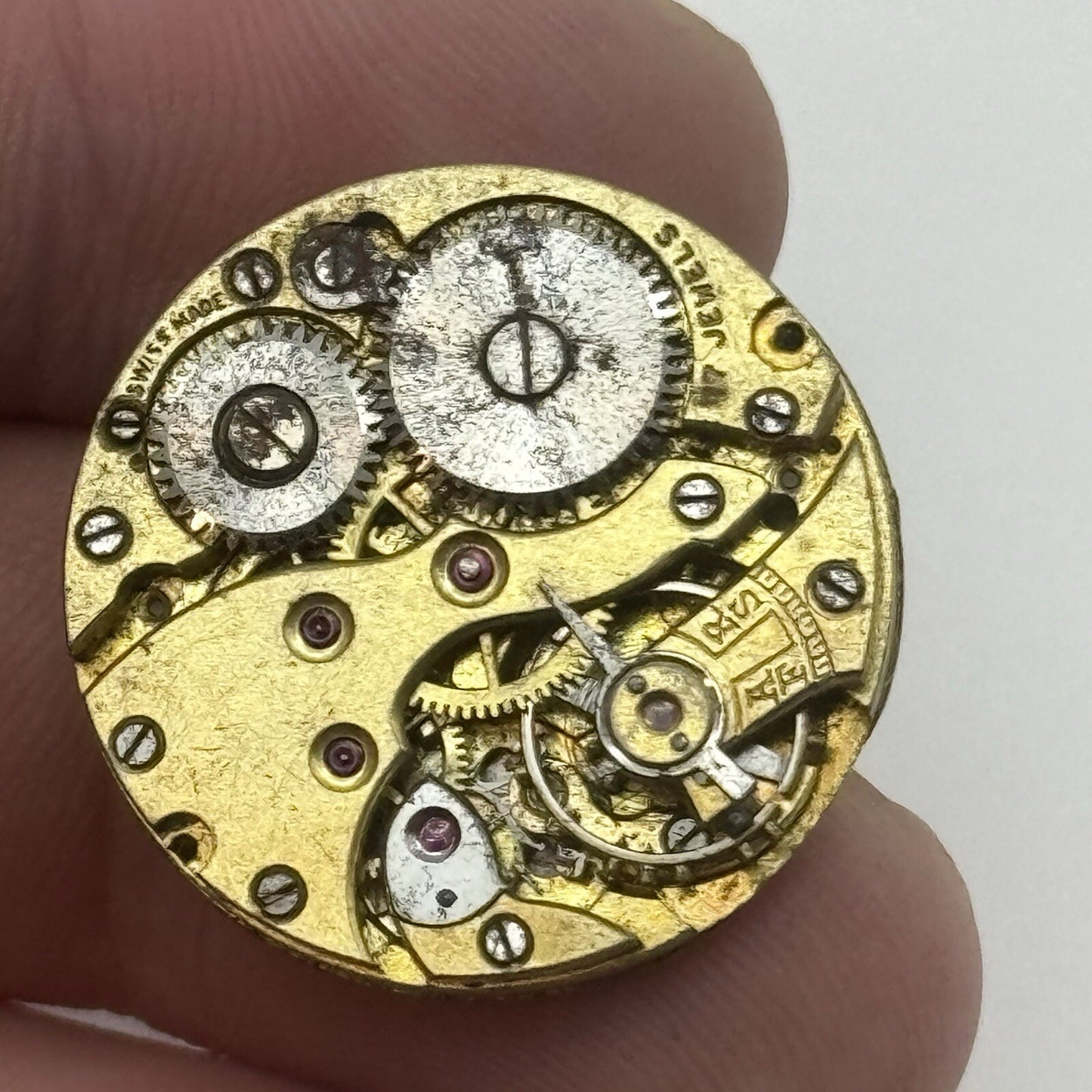 22.2mm Vintage Rolex 2216 Sub Seconds Wristwatch Dial & Unidentified Movement