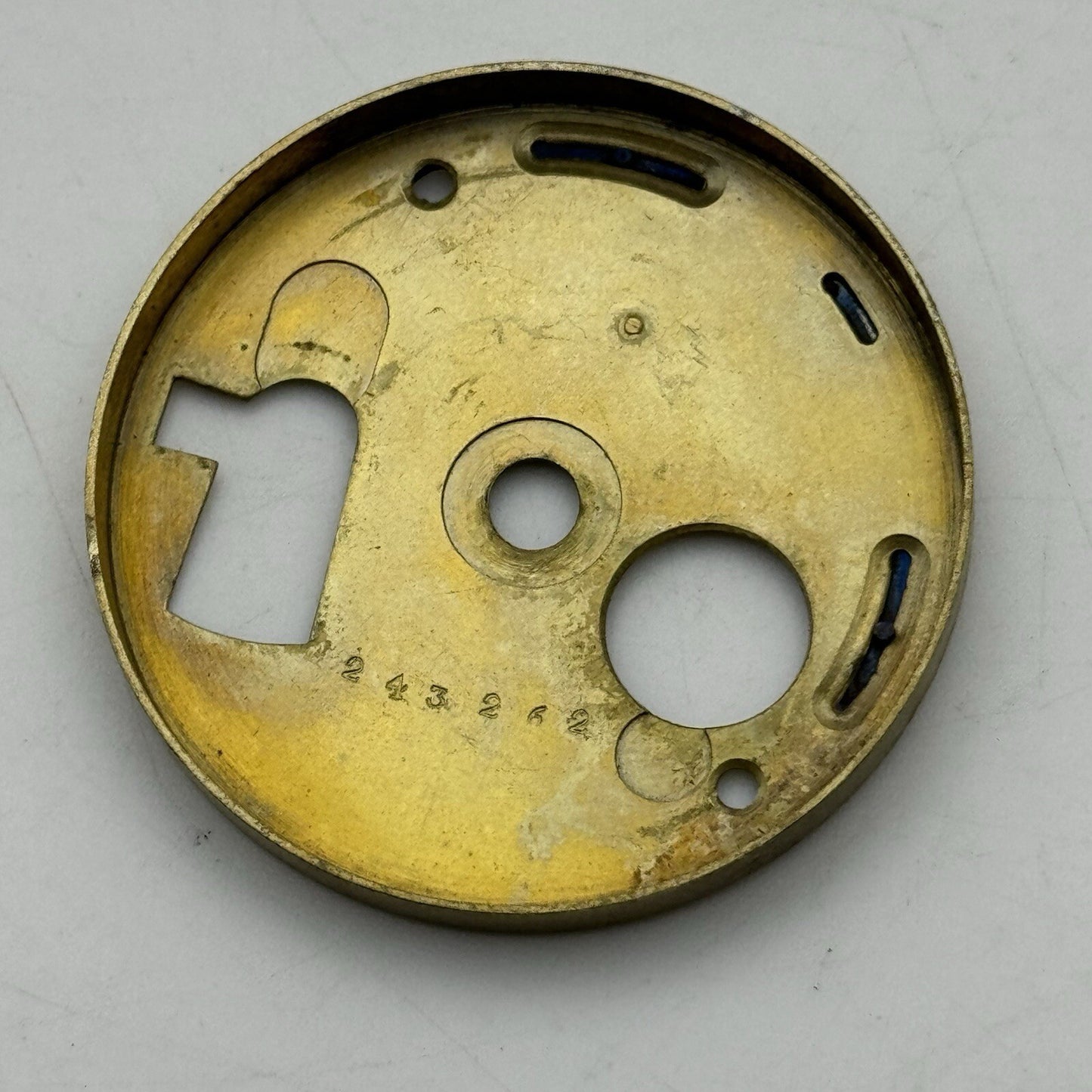 43.2mm Manual Wind Unidentified Pocket Watch Movement Dust Cover Dial FOR PARTS