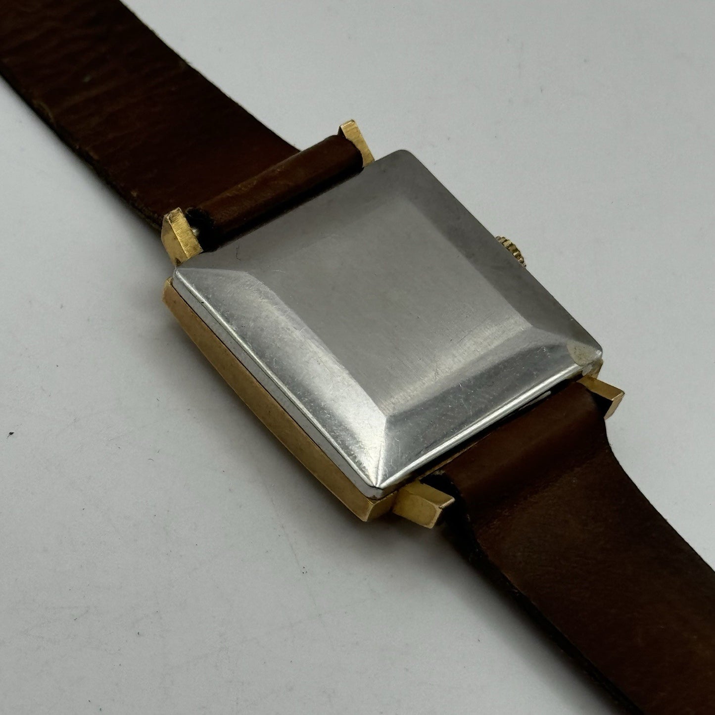 28mm Duward Diplomatic ETA 2472 Automatic Square Vintage Watch RESTORE PARTS