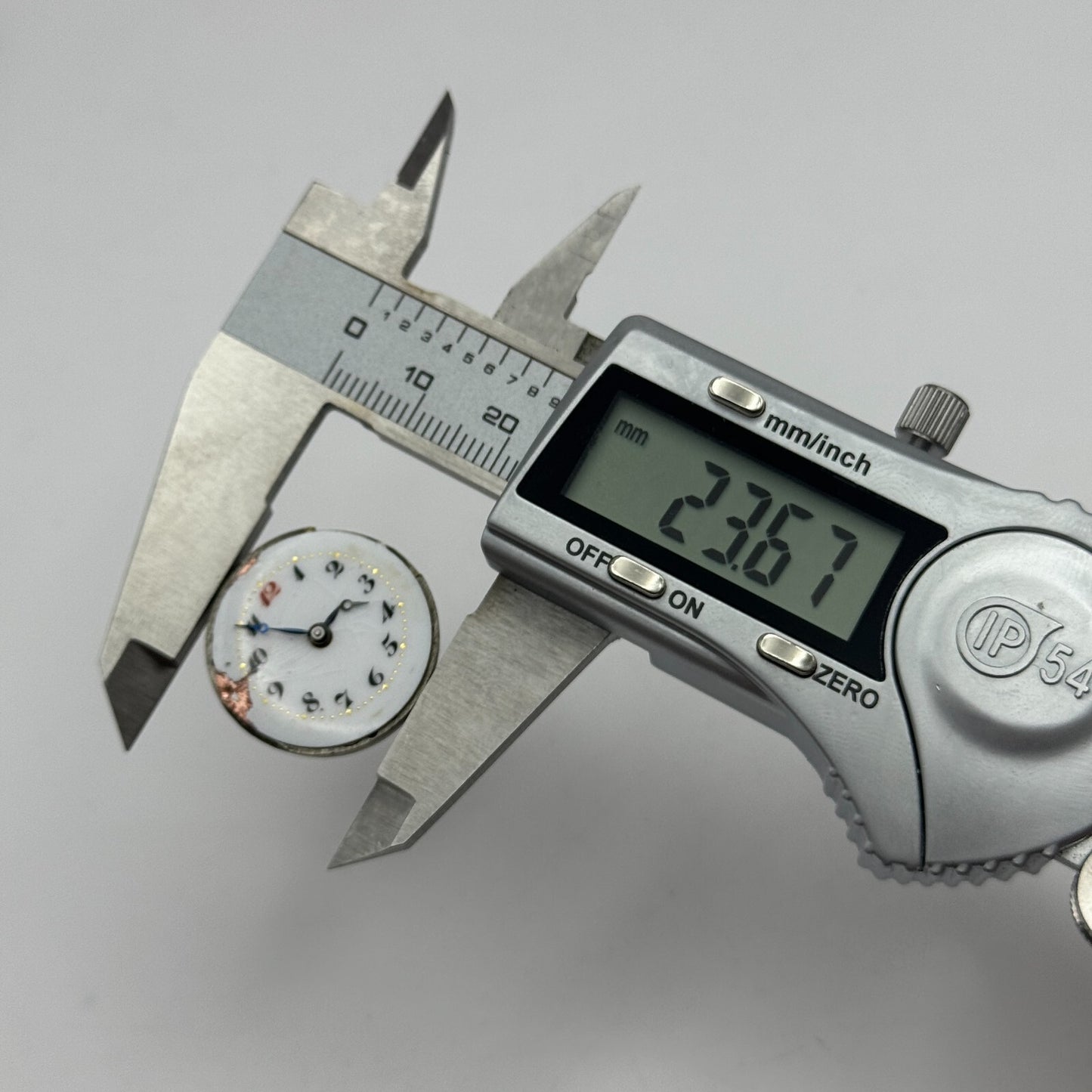 23.6mm 15 Jewels Swiss Porcelain Dial Trench Watch Movement Manual Wind PARTS