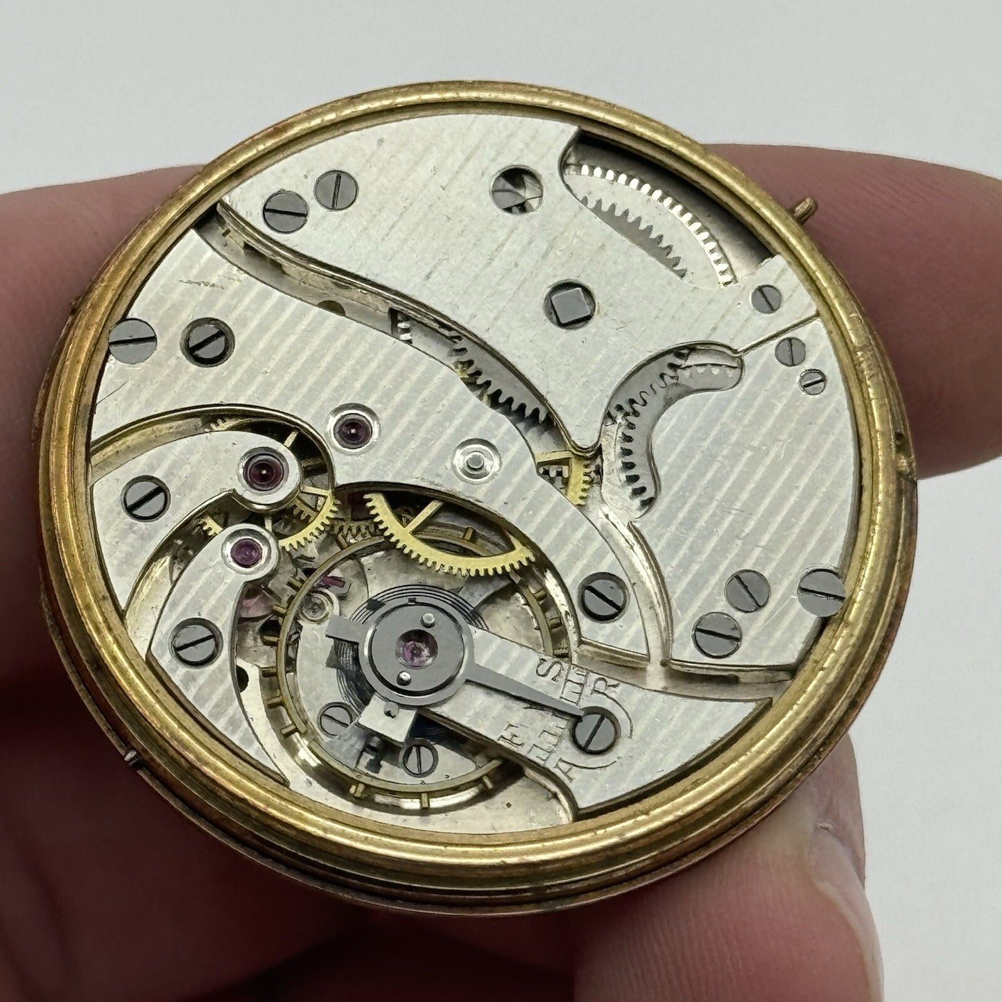 43.1mm Unidentified High Quality Balance Pocket Watch Movement FOR PARTS Repair
