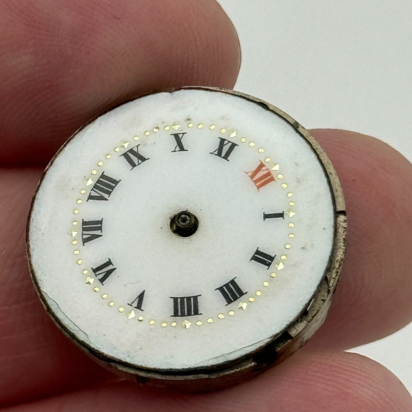 23.6mm Unidentified Cylinder Escapement Trench Watch Movement Manual Wind PARTS