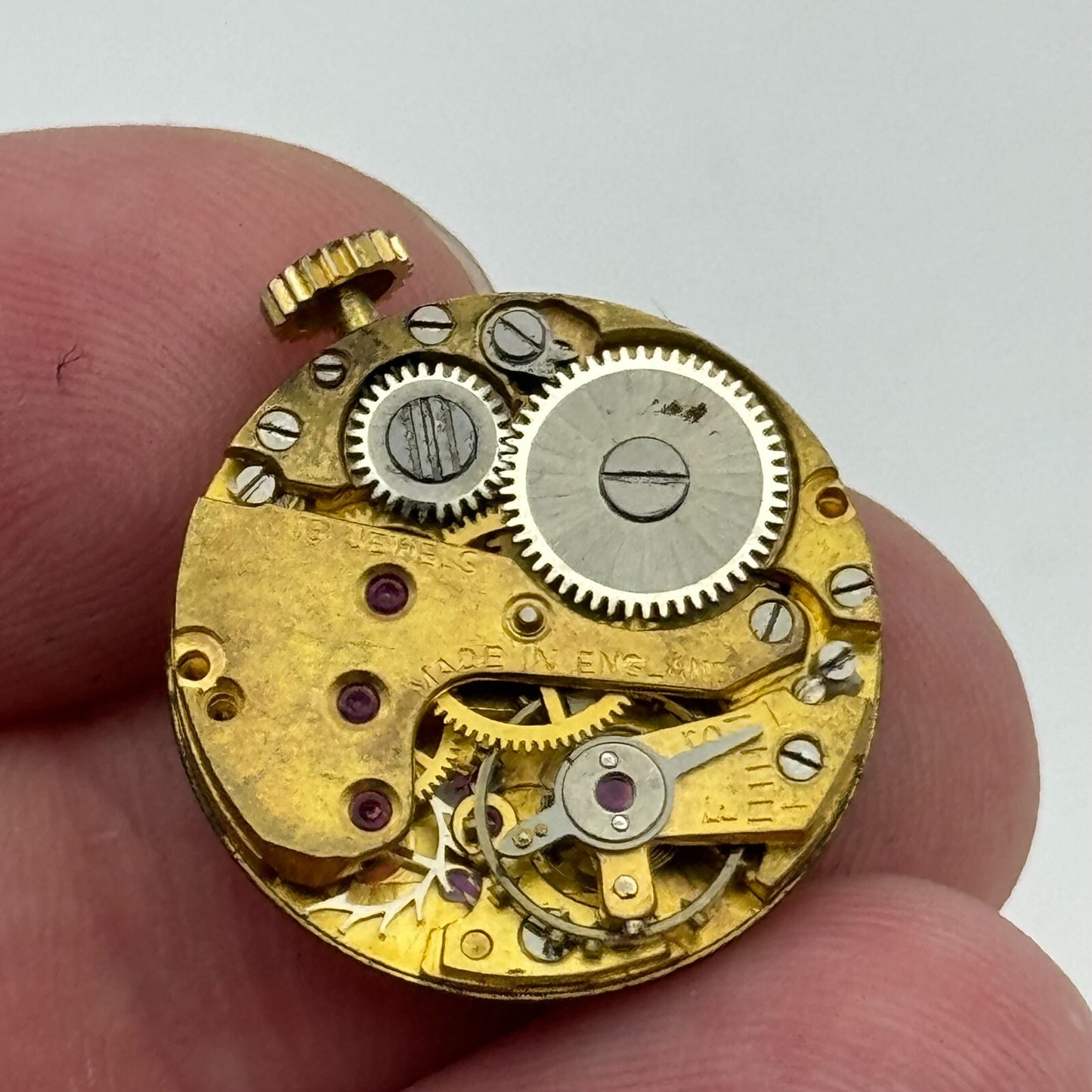 19.5mm Smiths De Luxe 15 Jewels Sub Seconds Manual Wind Watch Movement PARTS