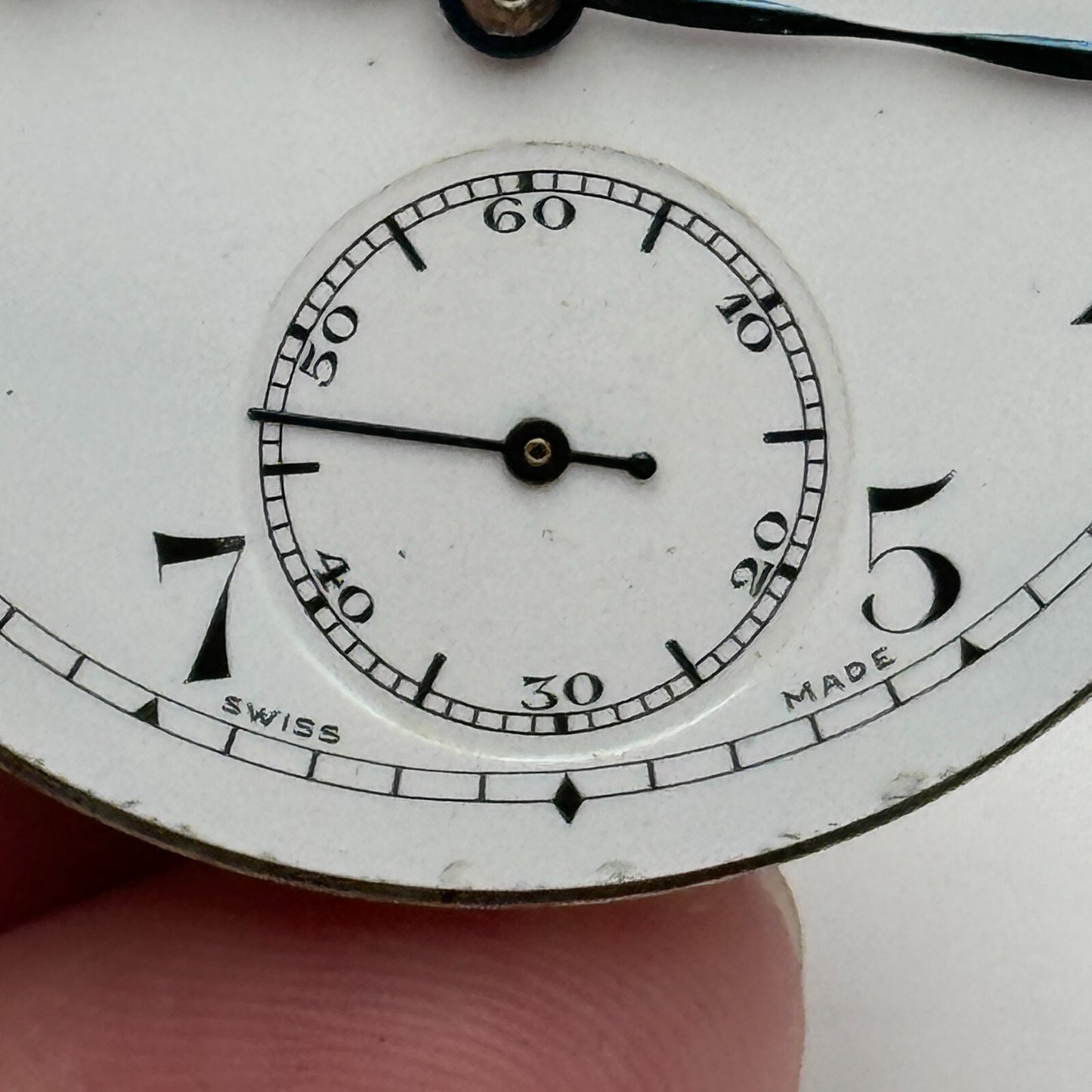 43mm Cyma Ref 919 Tavannes Open Face Balance Ok Pocket Watch Movement PARTS
