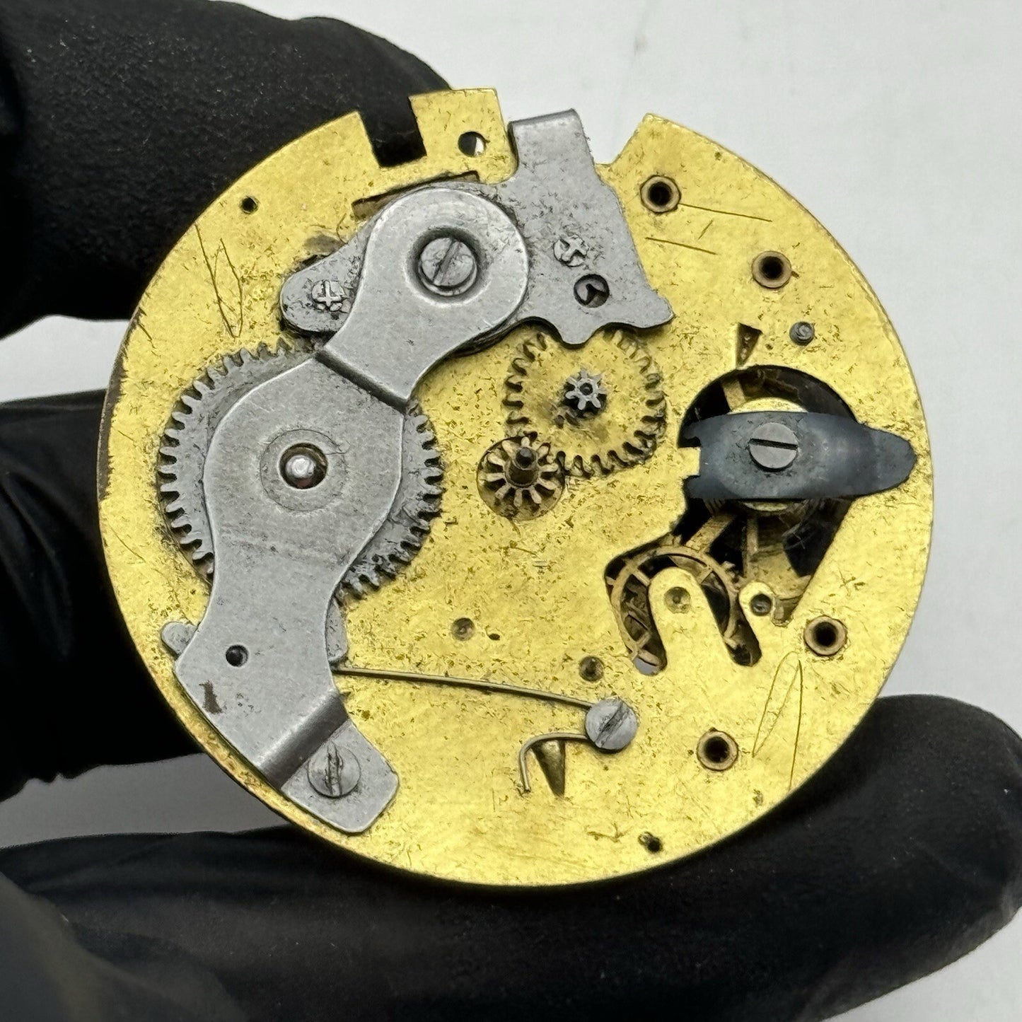 44.1mm Unidentified Pocket Watch Movement FOR PARTS Restoration