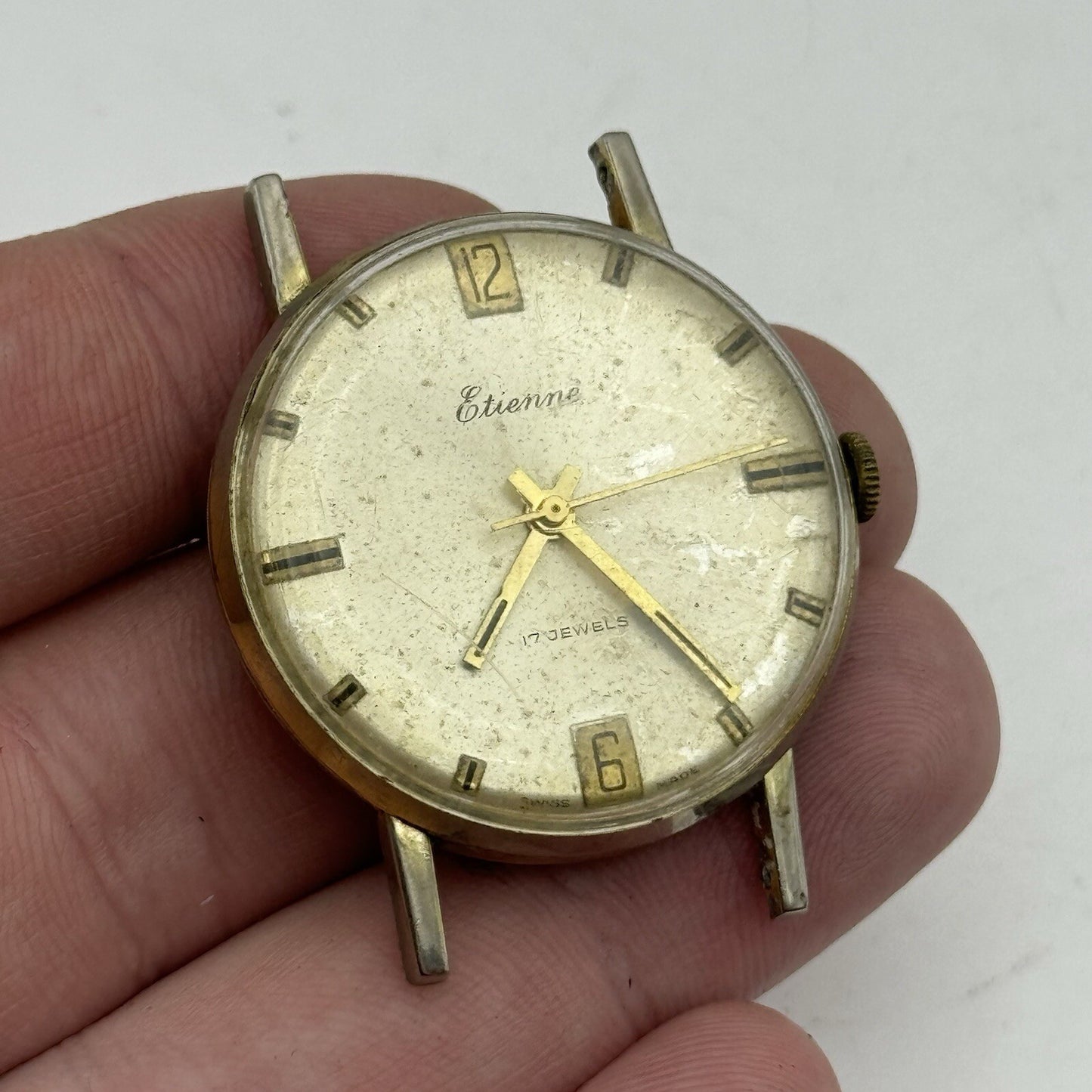 34mm Men’s Manual Wind Etienne RE Cal 1513 Date Dial Watch - RESTORATION