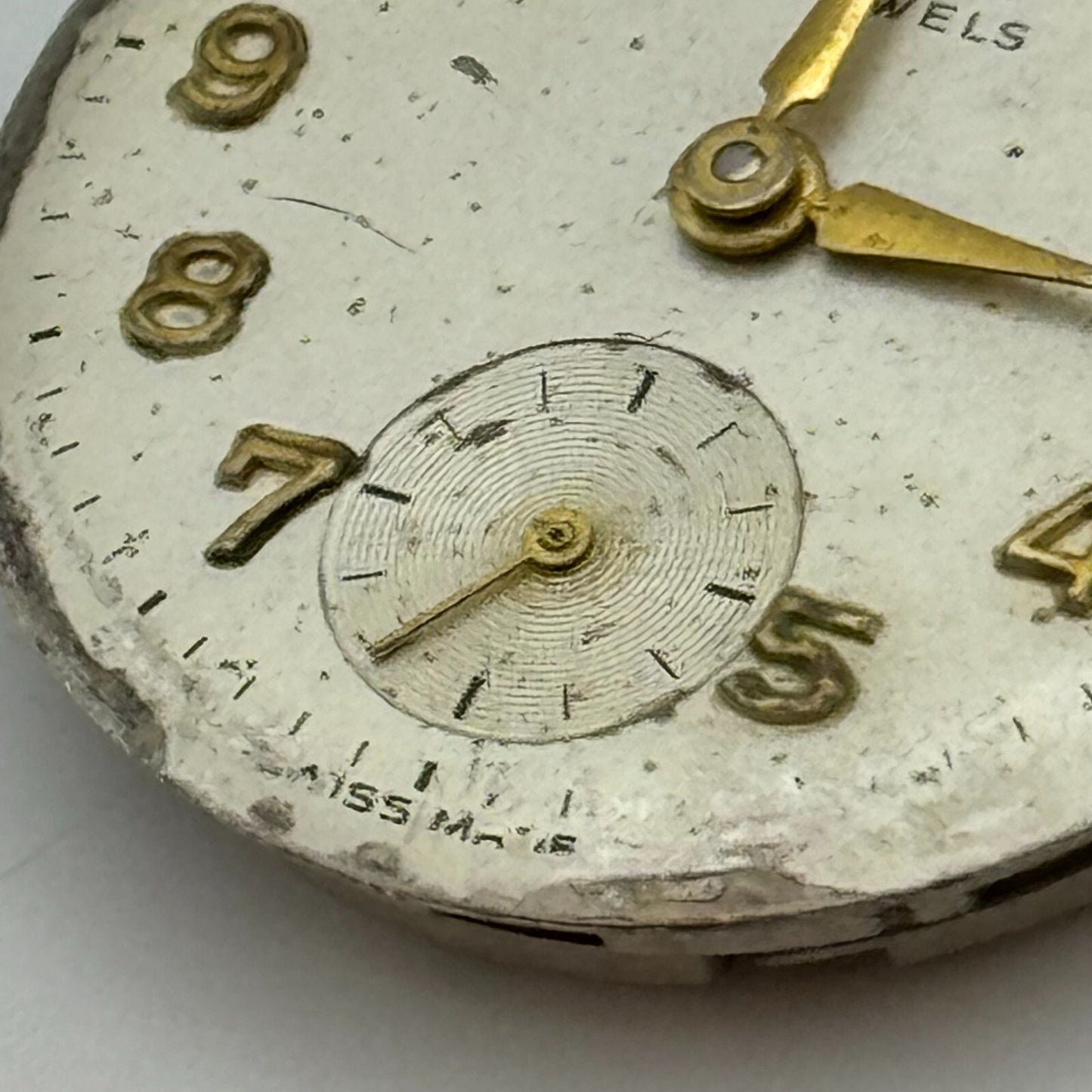 23.5mm Avia AS 1123 1124 Manual Wind 15 Jewels Swiss Watch Movement PARTS SPARES