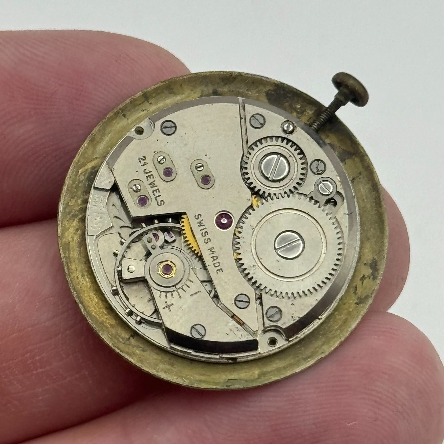23.7mm Running Nivada AS 1525 1526 Manual Wind Swiss Watch Movement PARTS SPARES