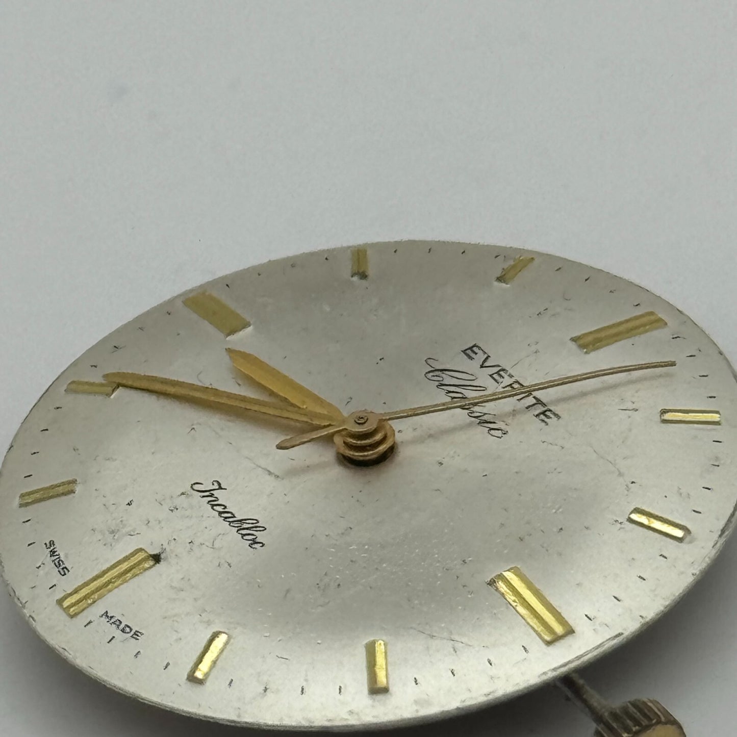 25.9mm Everite AS 1710/11 Balance Ok Watch Movement Swiss Vintage PARTS SPARES