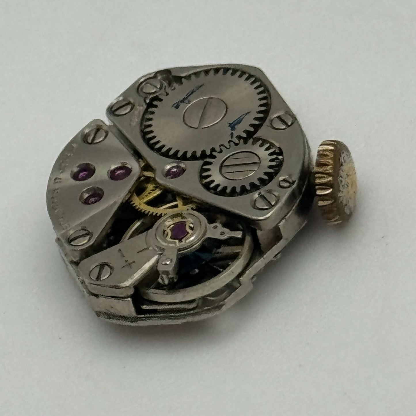 15.3mm Running Rotary FHF 609 Manual Wind 17 Jewels Swiss Watch Movement PARTS