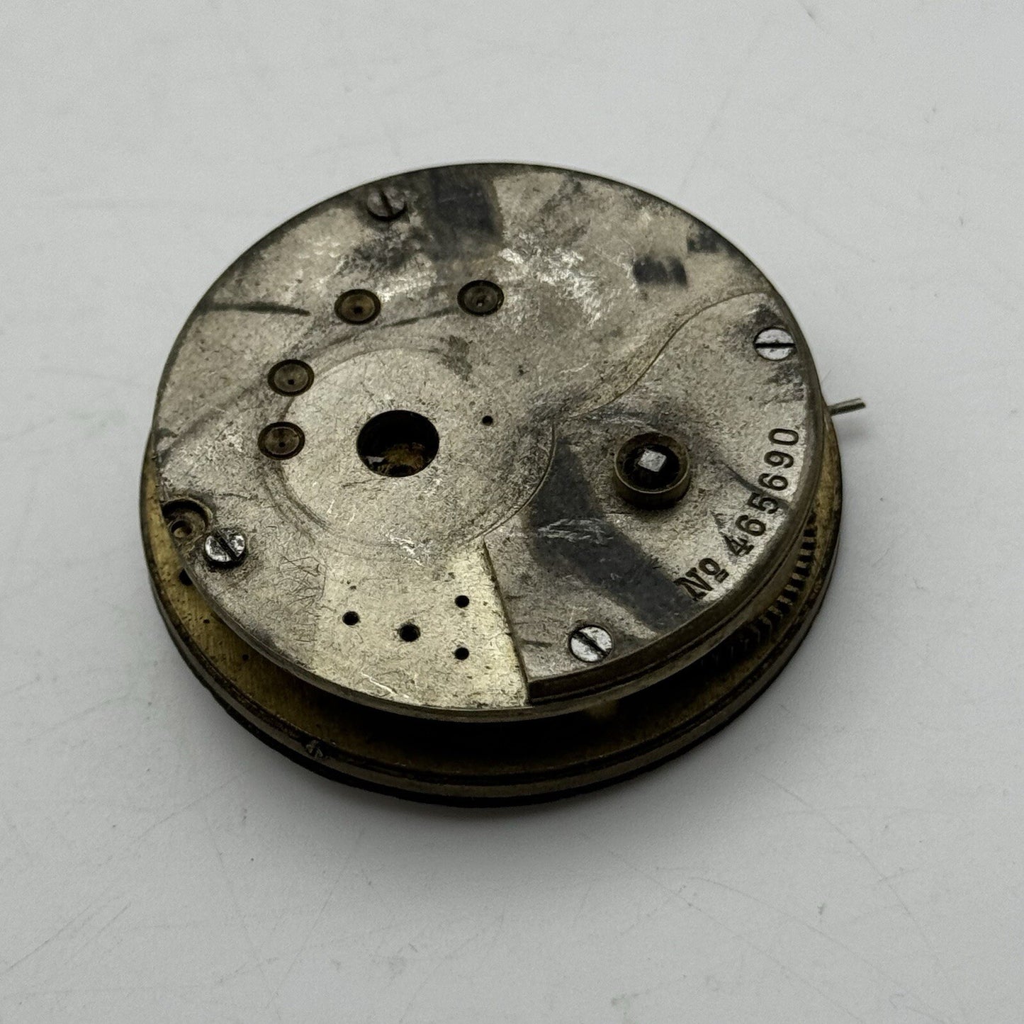 45.9mm Manual Wind No Pocket Watch Movement Roman Numerals Dial FOR PARTS
