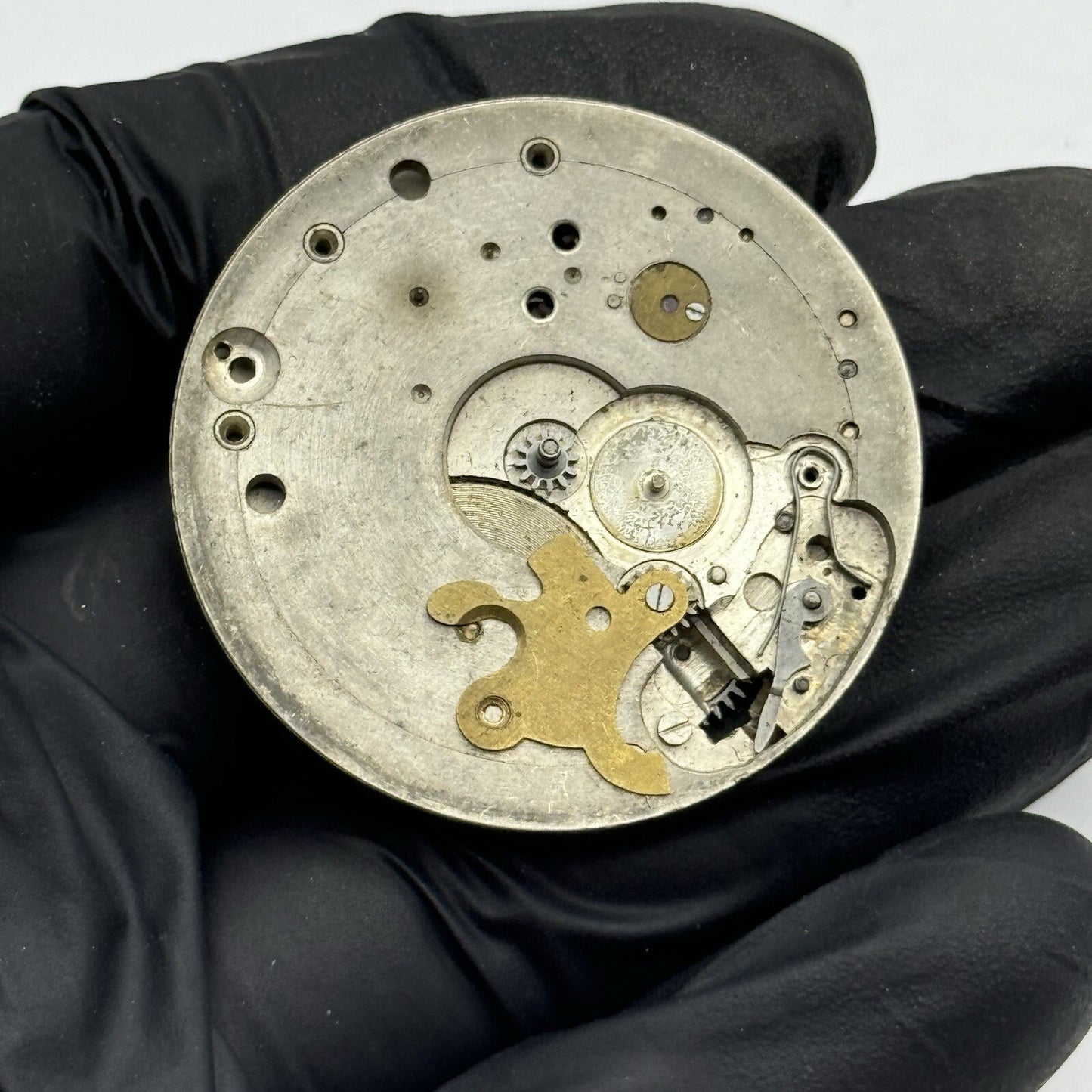 41.7mm Manual Wind Unidentified Swiss Partial Pocket Watch Movement FOR PARTS