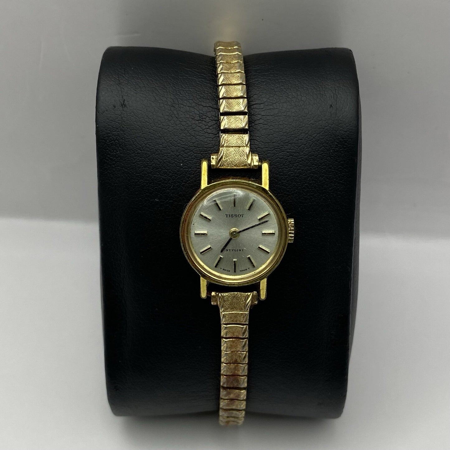 18mm Vintage Ladies Tissot Stylist Swiss Gold Tone Expandable Watch TO RESTORE