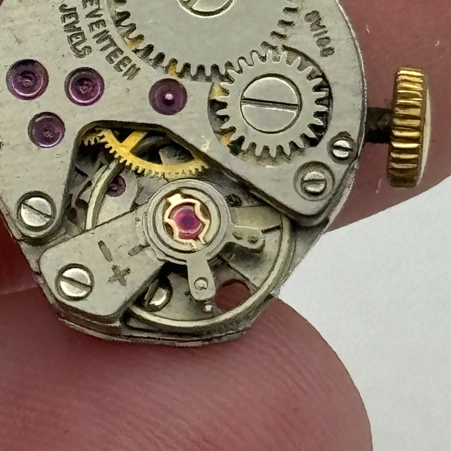 15mm Ladies FHF ST 69 Swiss 17 Jewels Manual Wind Watch Movement Vintage PARTS